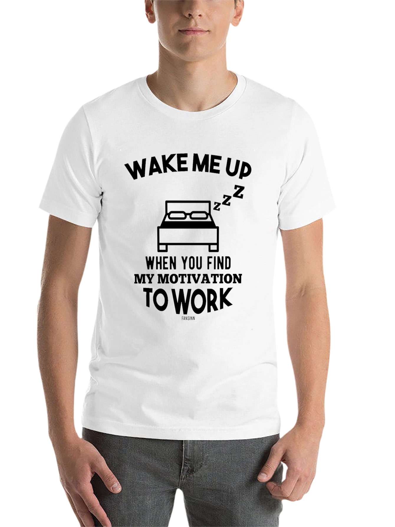 Black Funny Wake Me Up When Motivation Shirt view 14