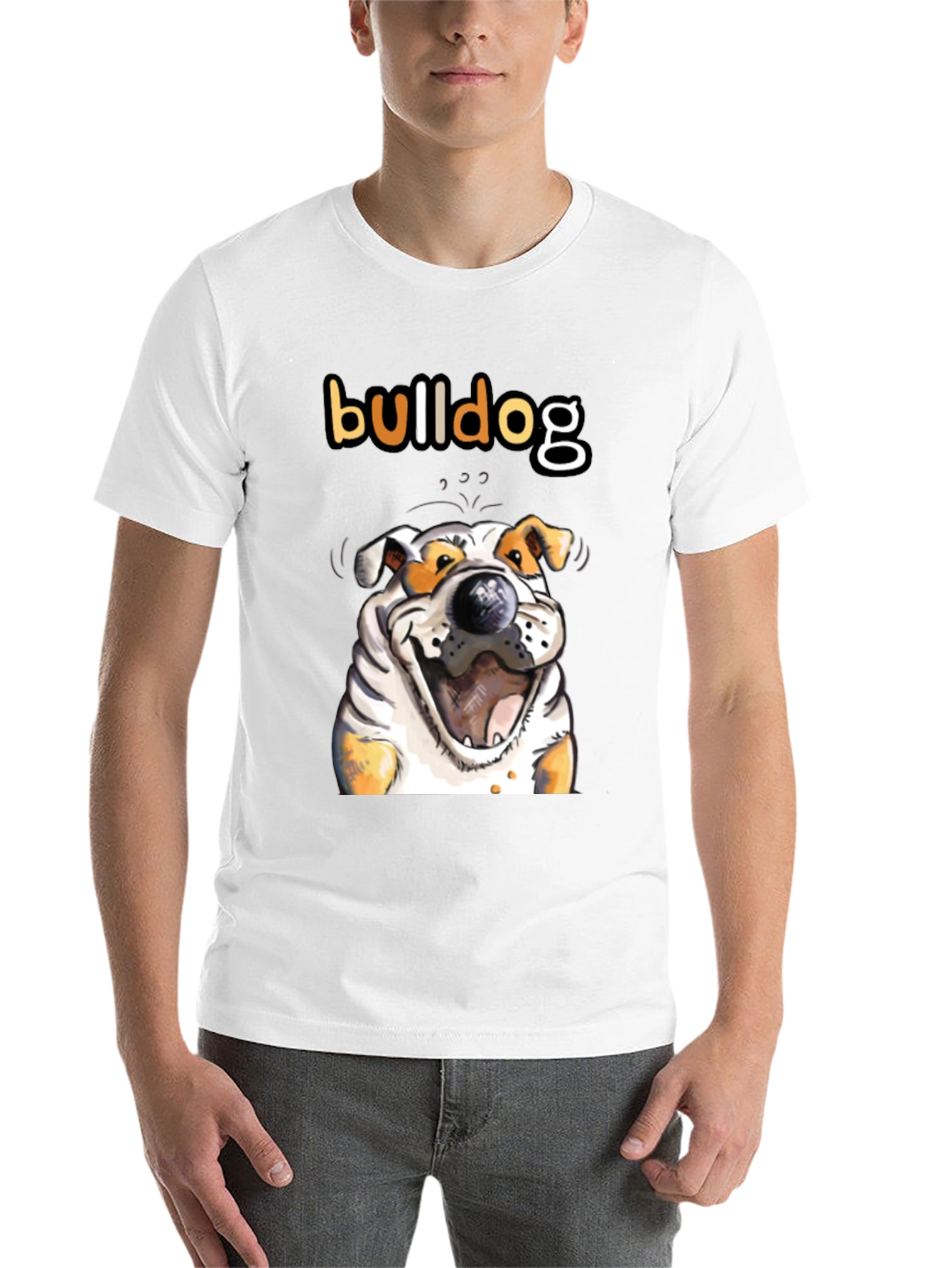 Black Bulldog Graphic Tee - Unisex Cotton T-Shirt view 14