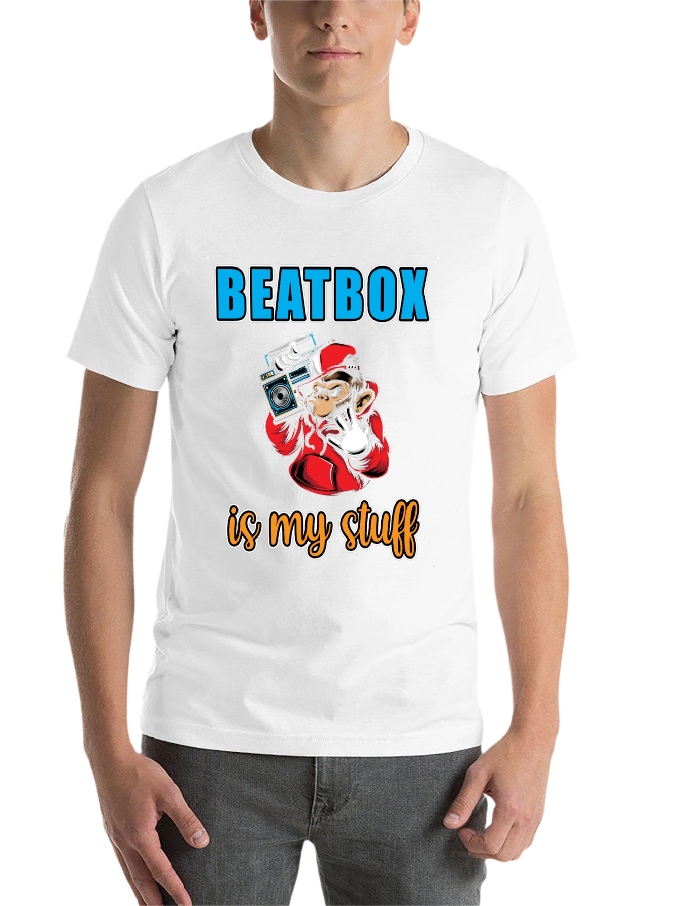 Beatbox Monkey T-Shirt - Unique Music Lover Tee - 14