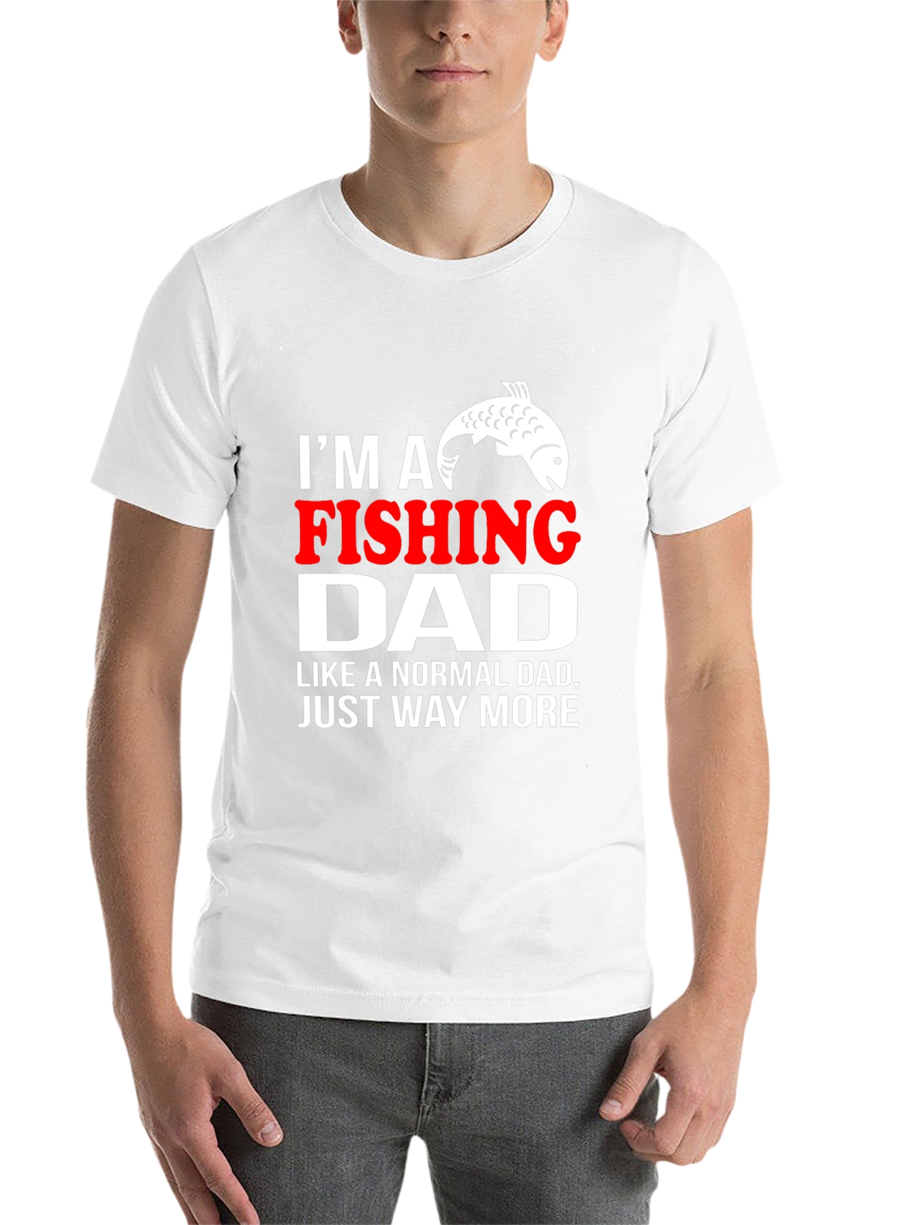 Black Fishing Dad T-Shirt - Novelty Graphic Tee view 14