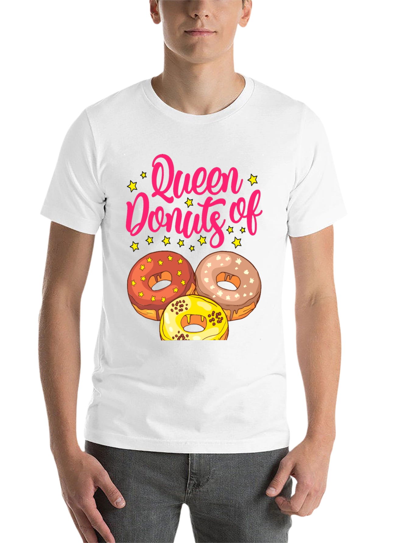 Black Queen of Donuts T-Shirt Funny Dessert Tee view 14