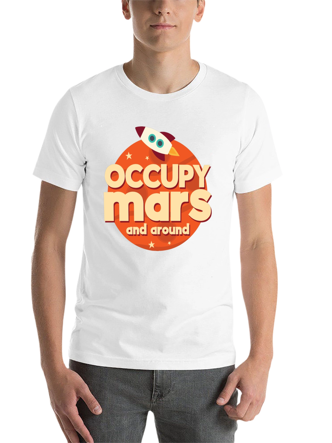 Black Occupy Mars Graphic Tee view 14