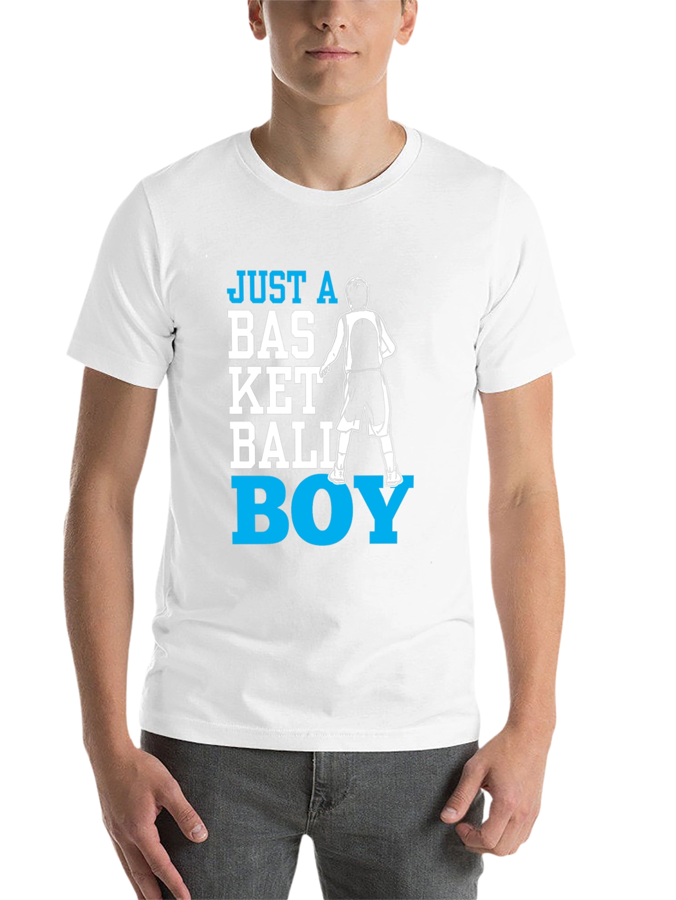 Black Basketball Boy T-Shirt - Fun Graphic Tee view 14