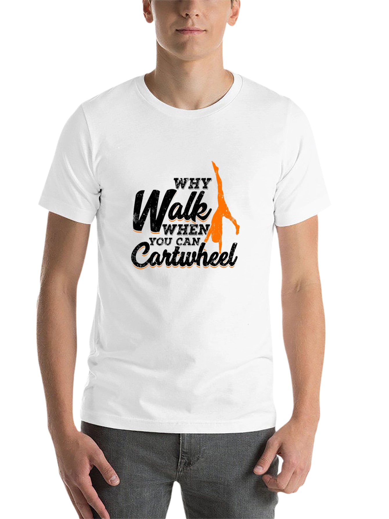 Black Why Walk, Cartwheel T-Shirt view 14