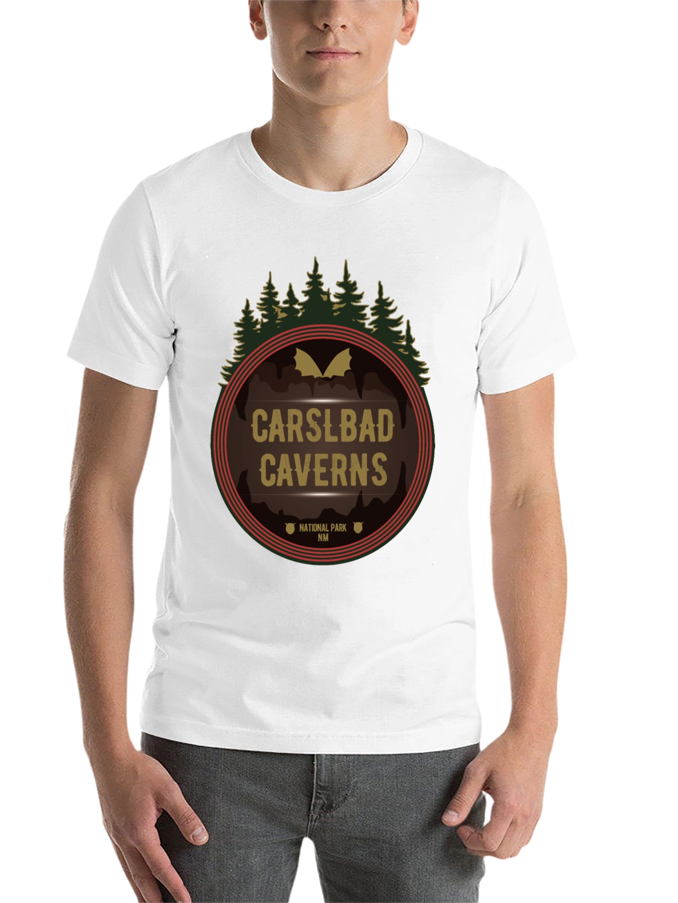 Black Carlsbad Caverns National Park Graphic Tee view 14