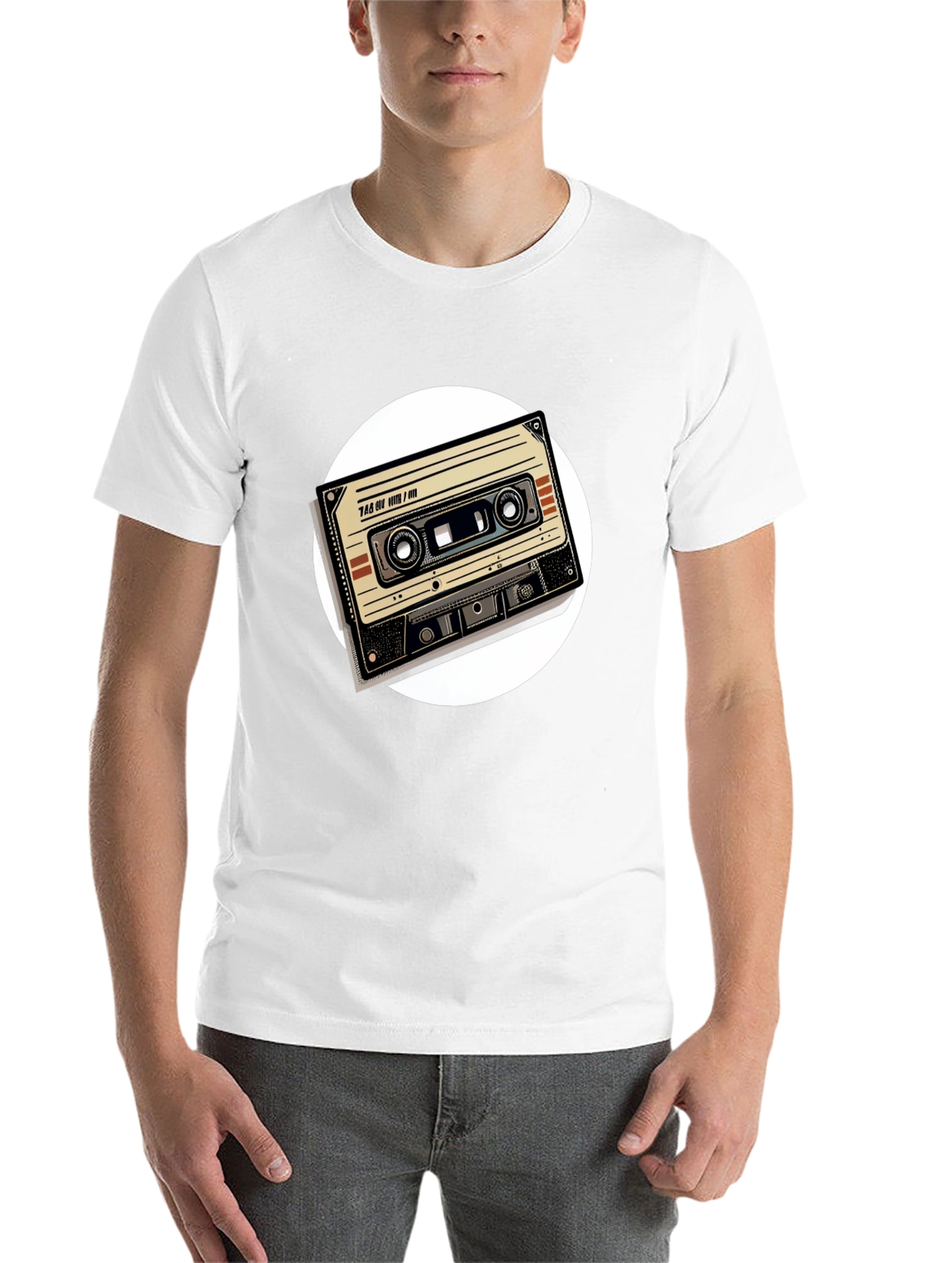 Black Retro Cassette Tape Graphic Tee - Black view 14