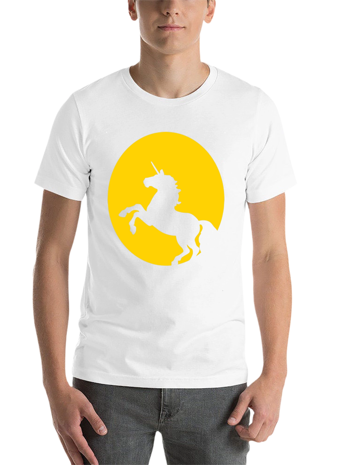 Black Unicorn Silhouette Graphic Tee - Black view 14