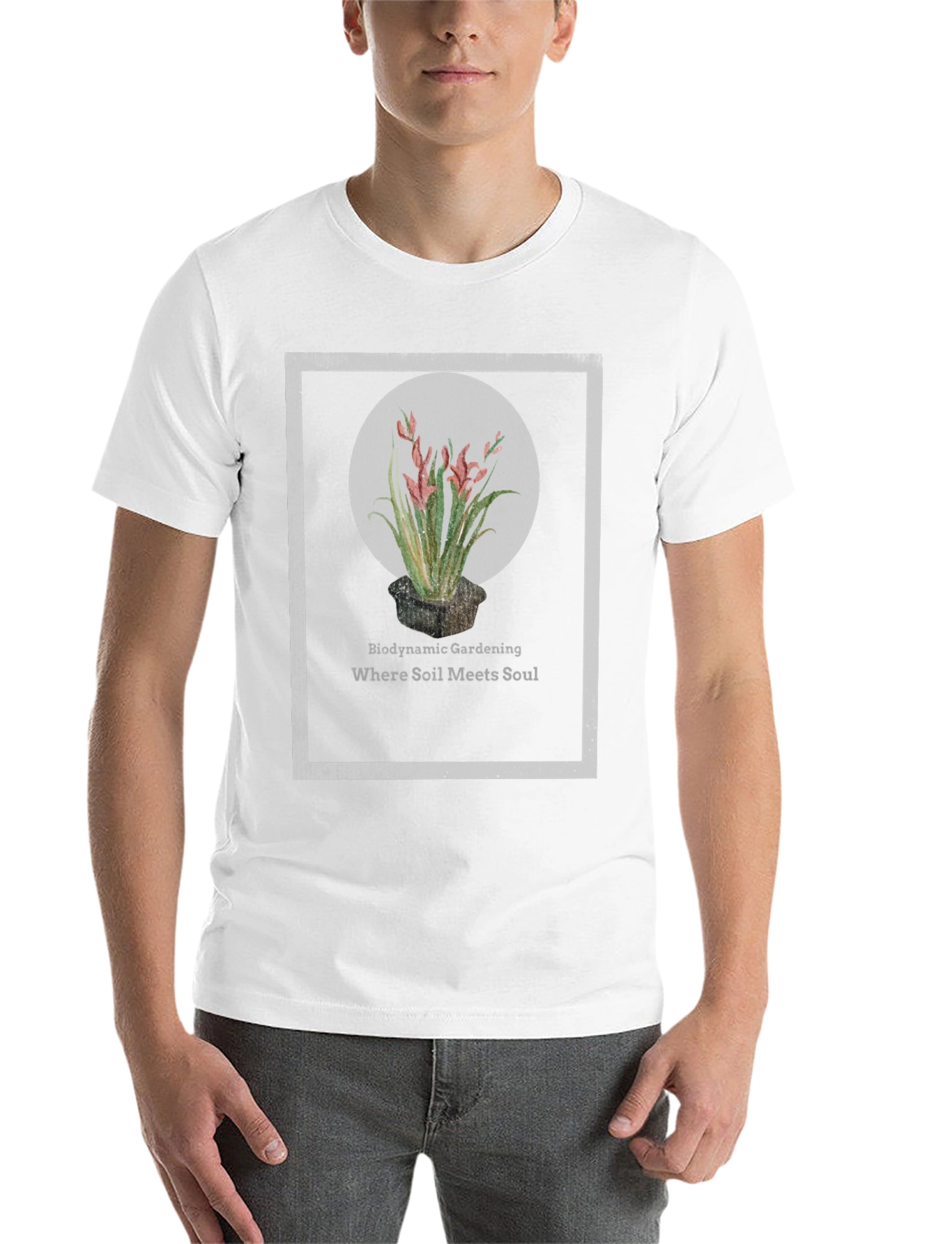 Black Biodynamic Gardening T-Shirt: Soil Meets Soul view 14