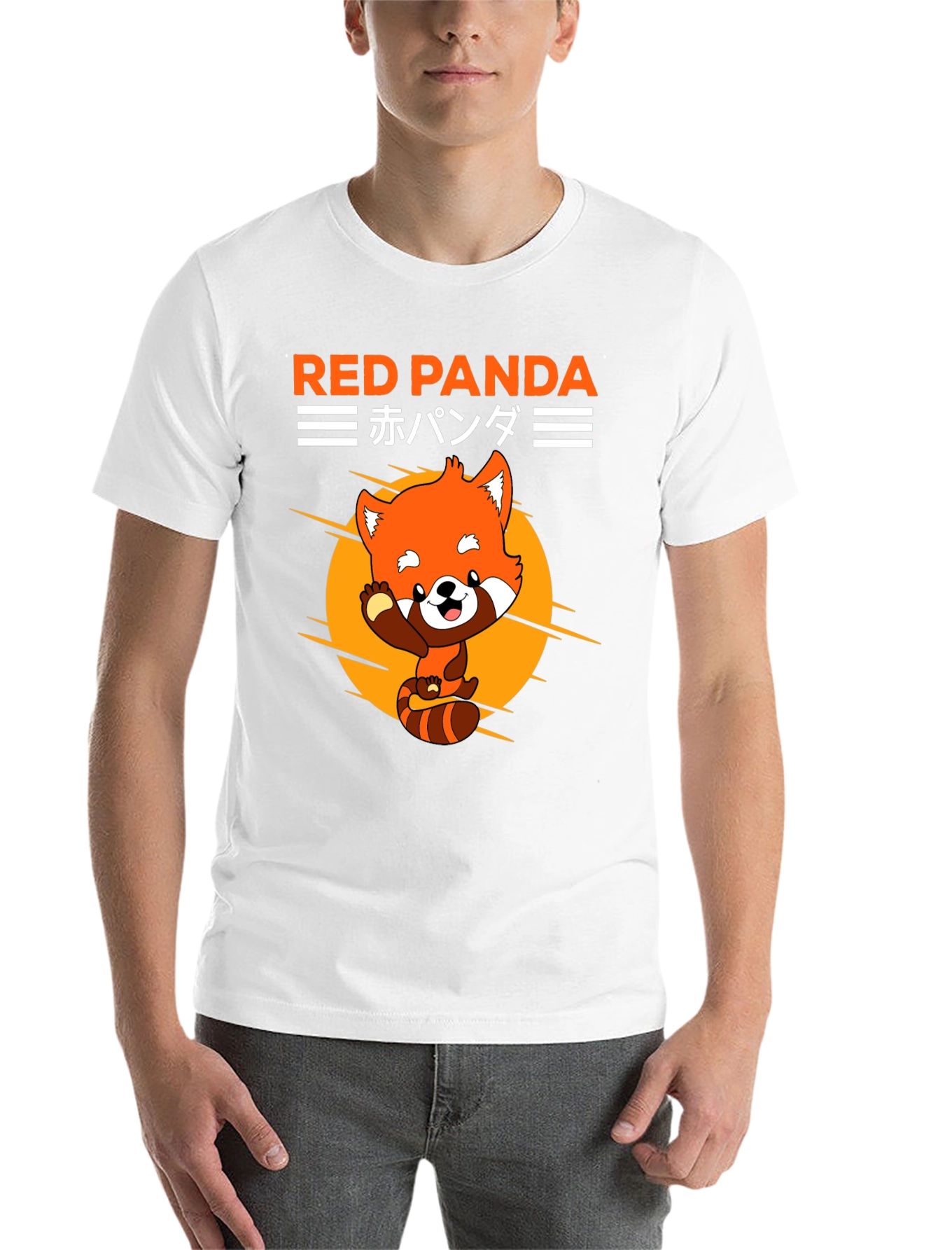 Black Red Panda Graphic Tee - Cute Anime Style view 14