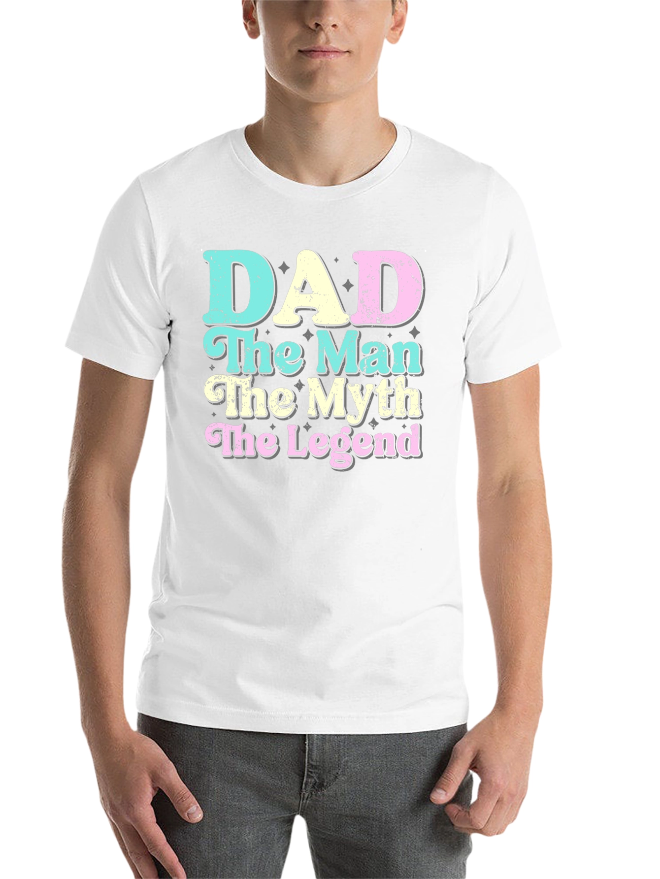 Black Dad: The Man, Myth, Legend Graphic T-Shirt view 14