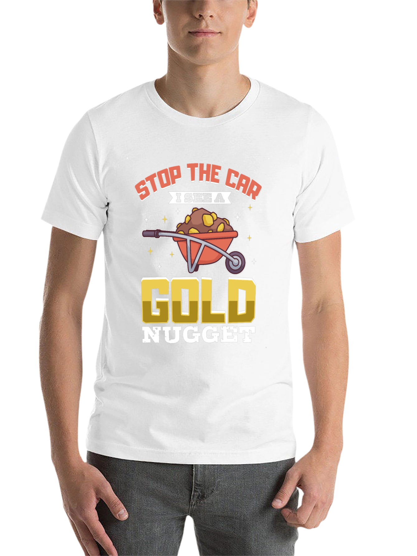 Black Gold Nugget T-Shirt: Stop The Car! view 14