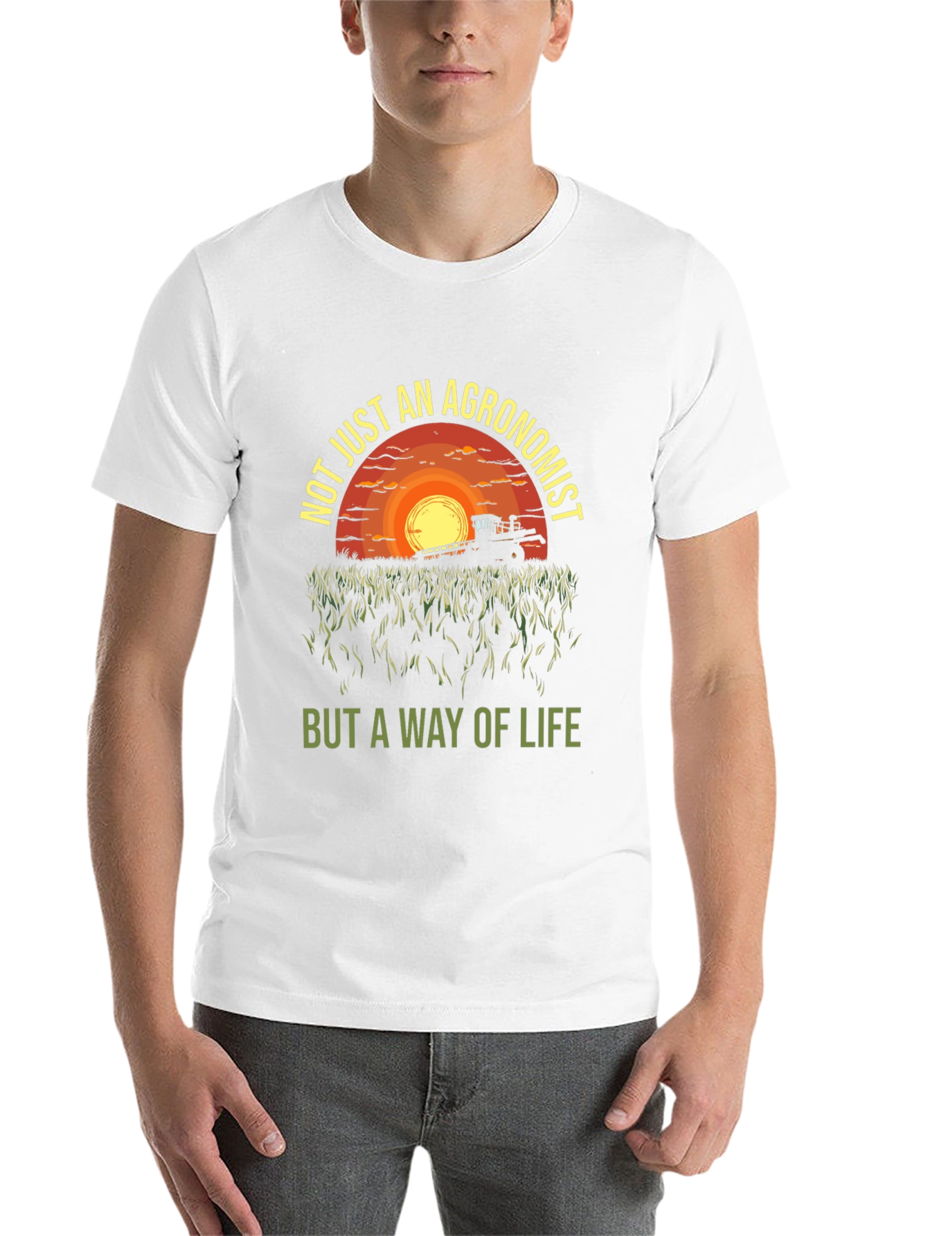 Black Agronomist Way of Life T-Shirt - Farming Sunset Tee view 14