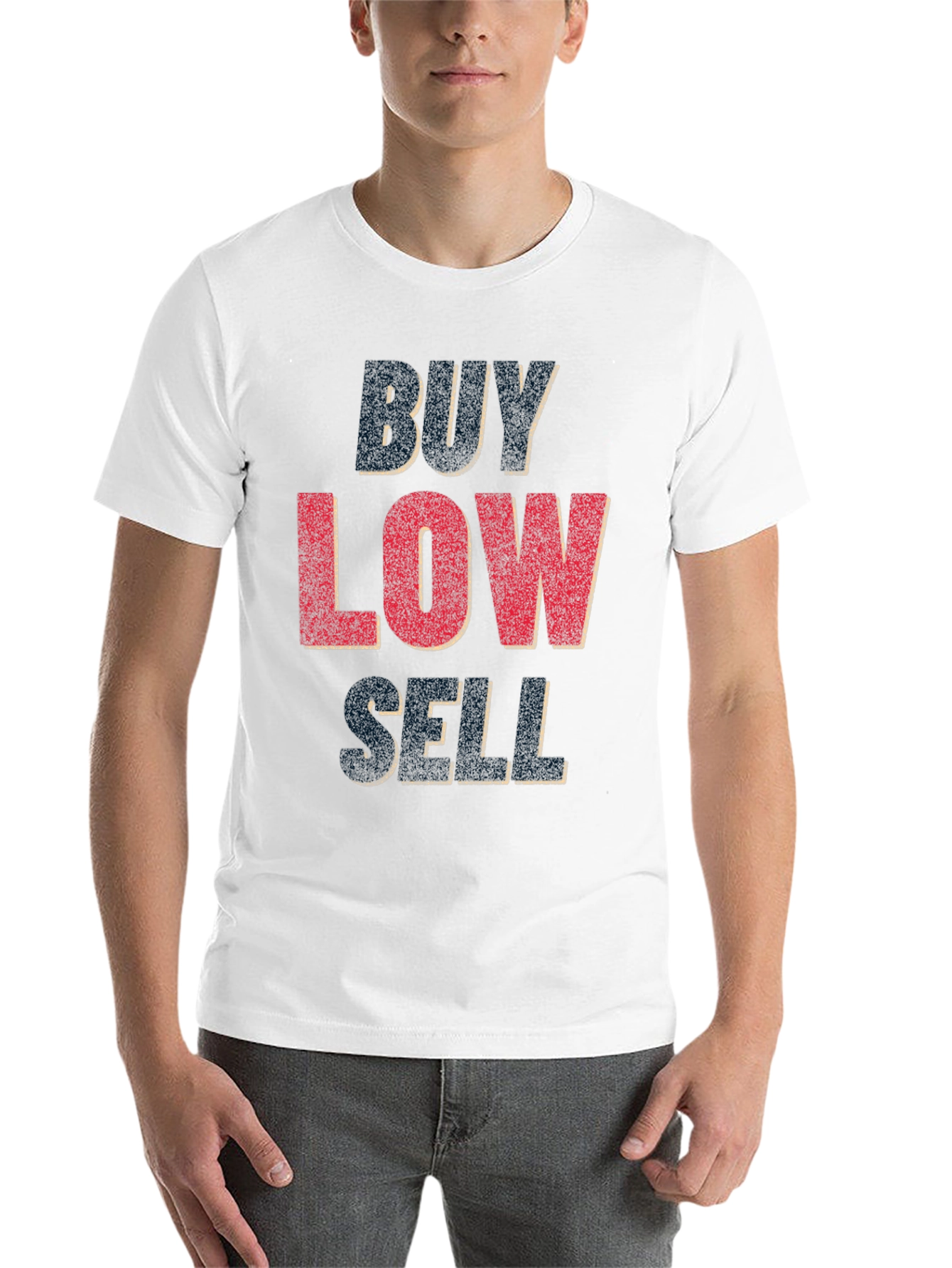 Black Buy Low Sell High Graphic T-Shirt view 14