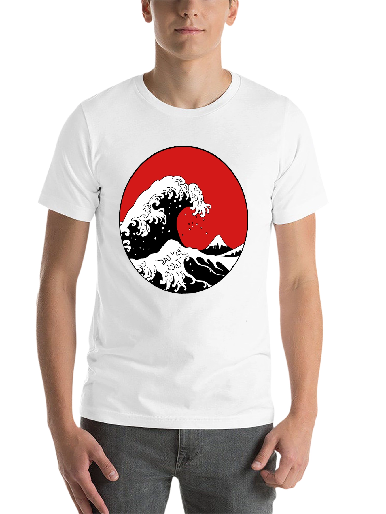 Black Great Wave Graphic Tee -  Classic Japanese Art view 14