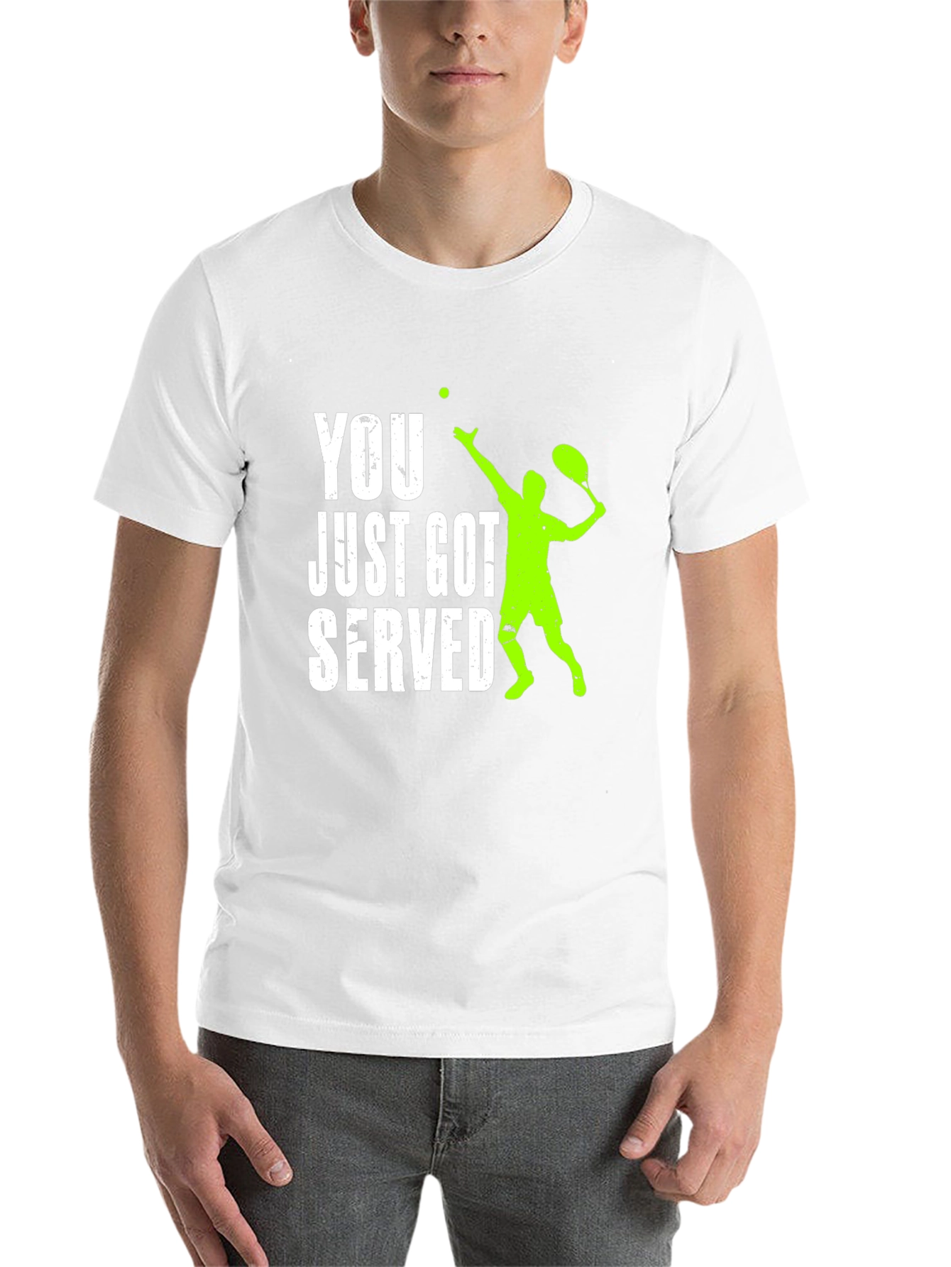 Funny Tennis Serve Graphic T-Shirt - 14