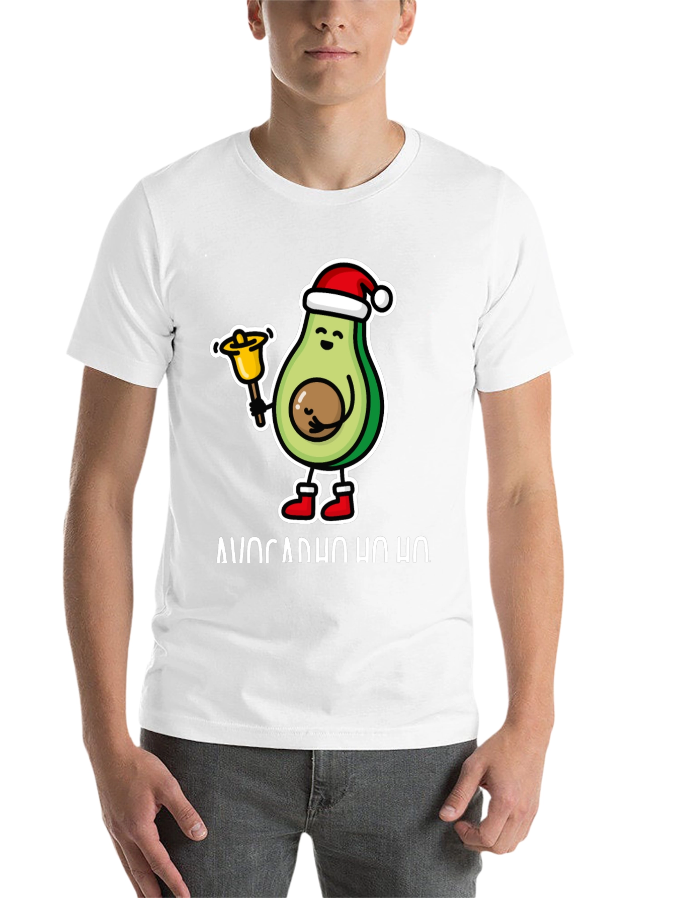 Black Avocado Ho Ho Christmas T-Shirt view 14