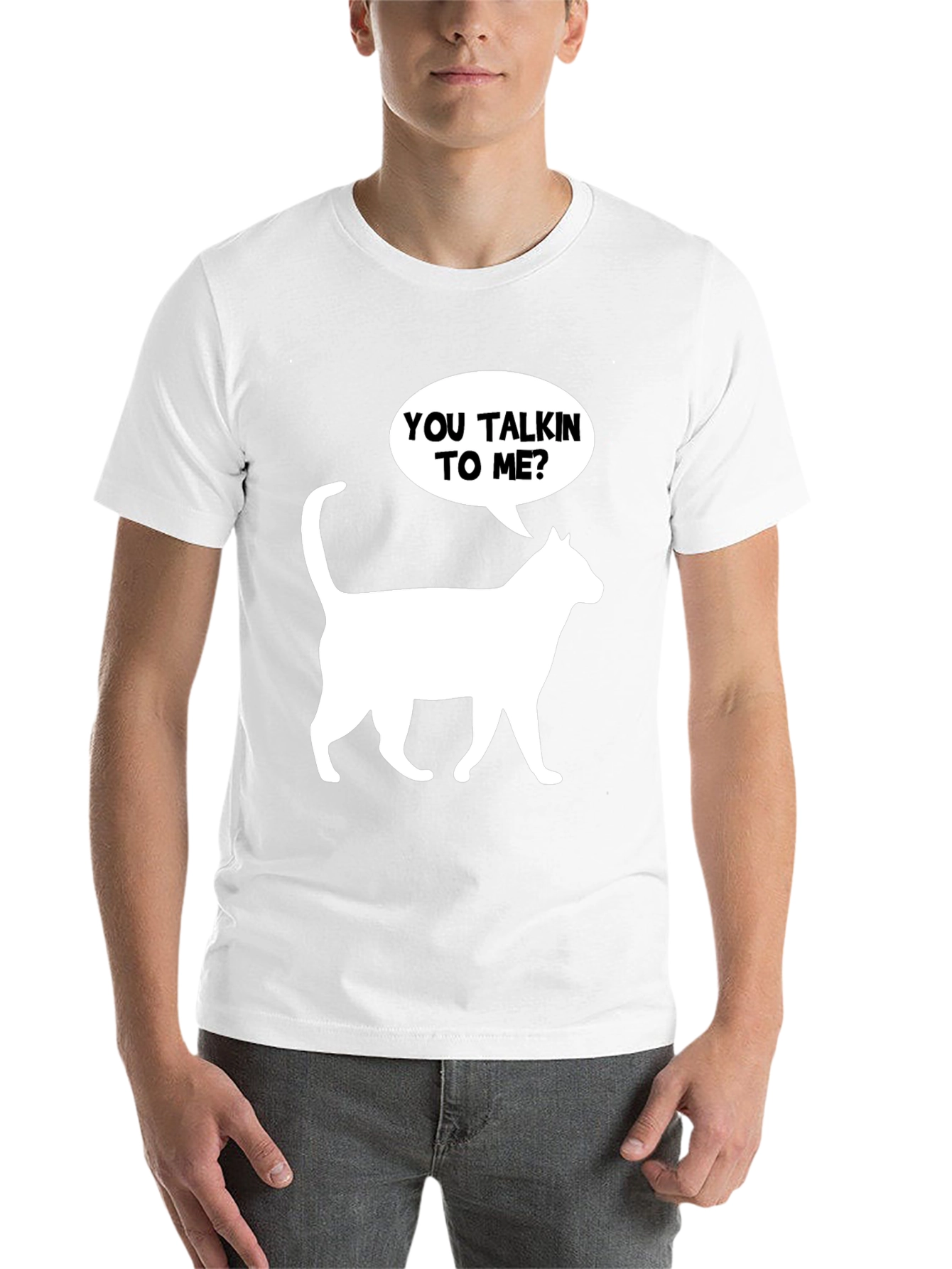 Black You Talkin' to Me? Cat T-Shirt view 14