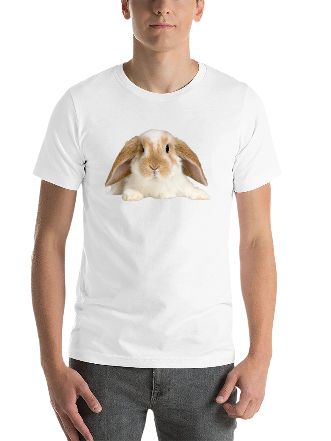 Black Bunny Graphic T-Shirt - Cute Rabbit Tee view 14