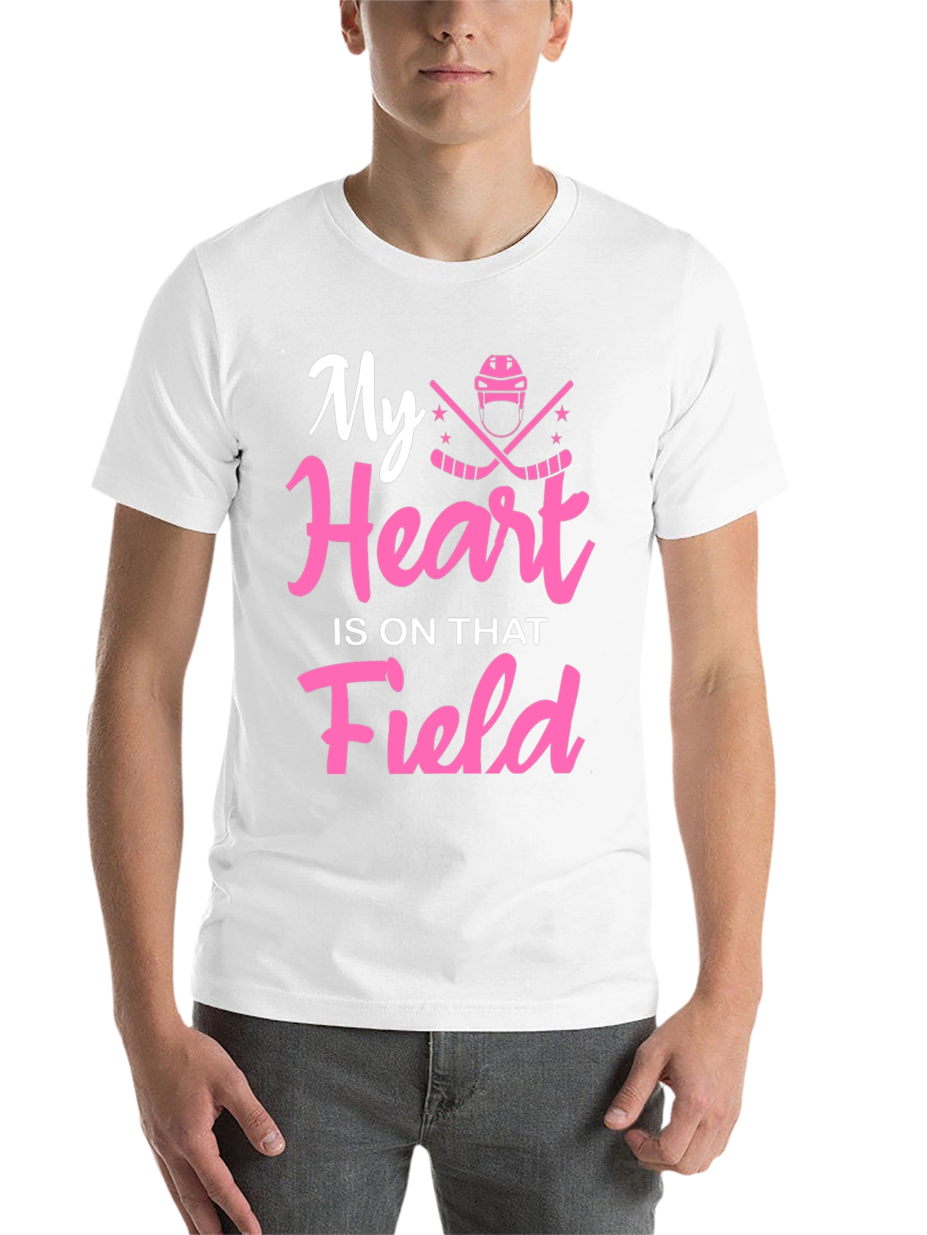 Black My Heart Is On That Field Hockey T-Shirt view 14
