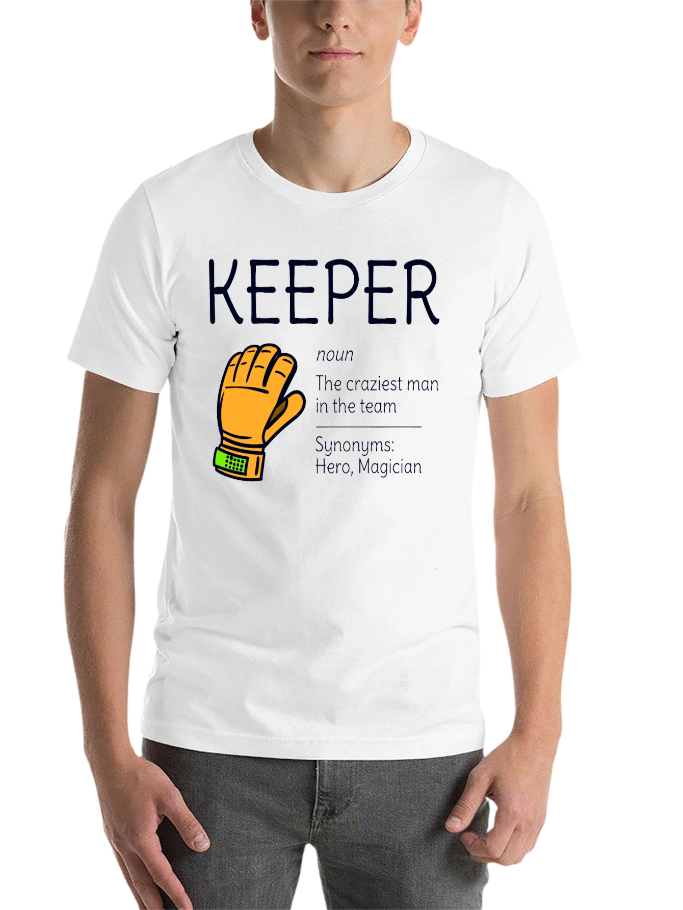 Black Keeper T-Shirt - Goalie Gift view 14