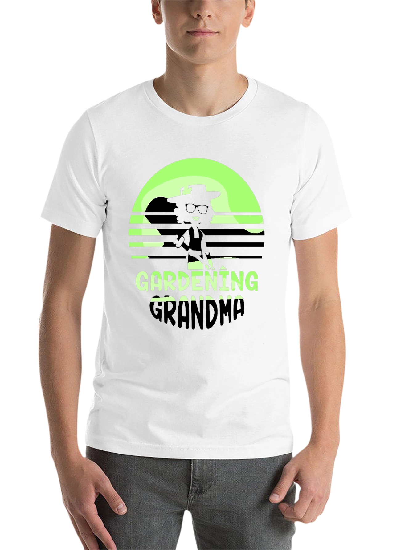 Black Gardening Grandma T-Shirt - Retro Style view 14