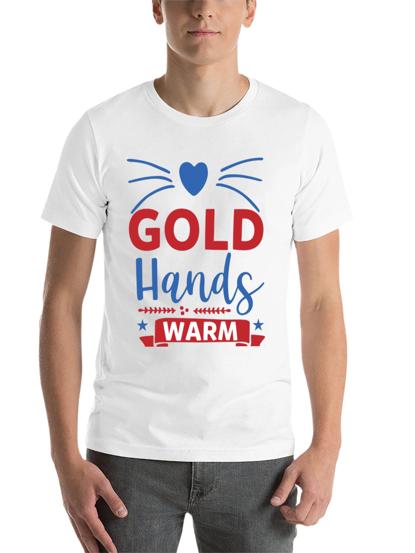 Black Gold Hands Warm Heart Tee view 14