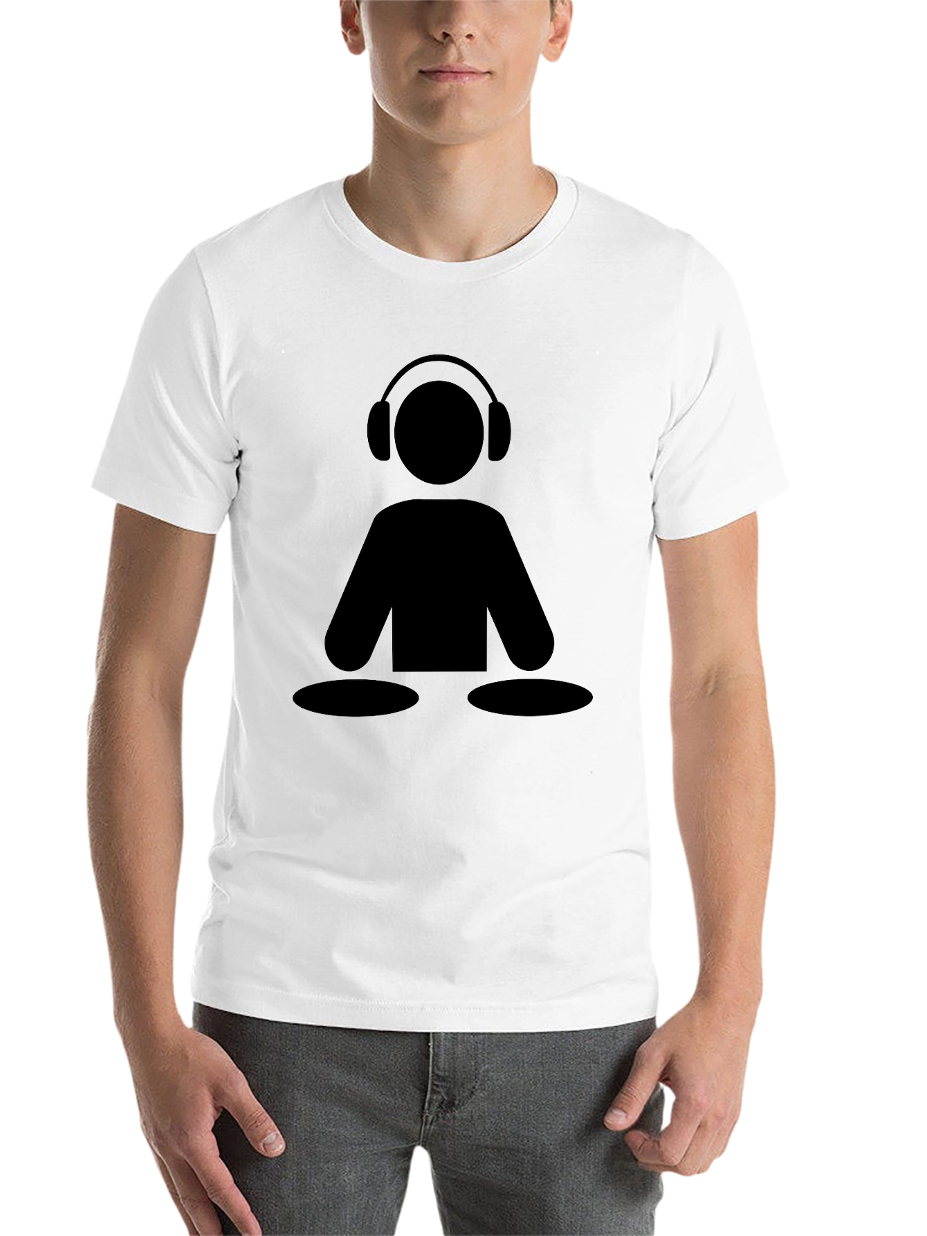 Black DJ Icon Black Graphic Tee - Music Lover Shirt view 14