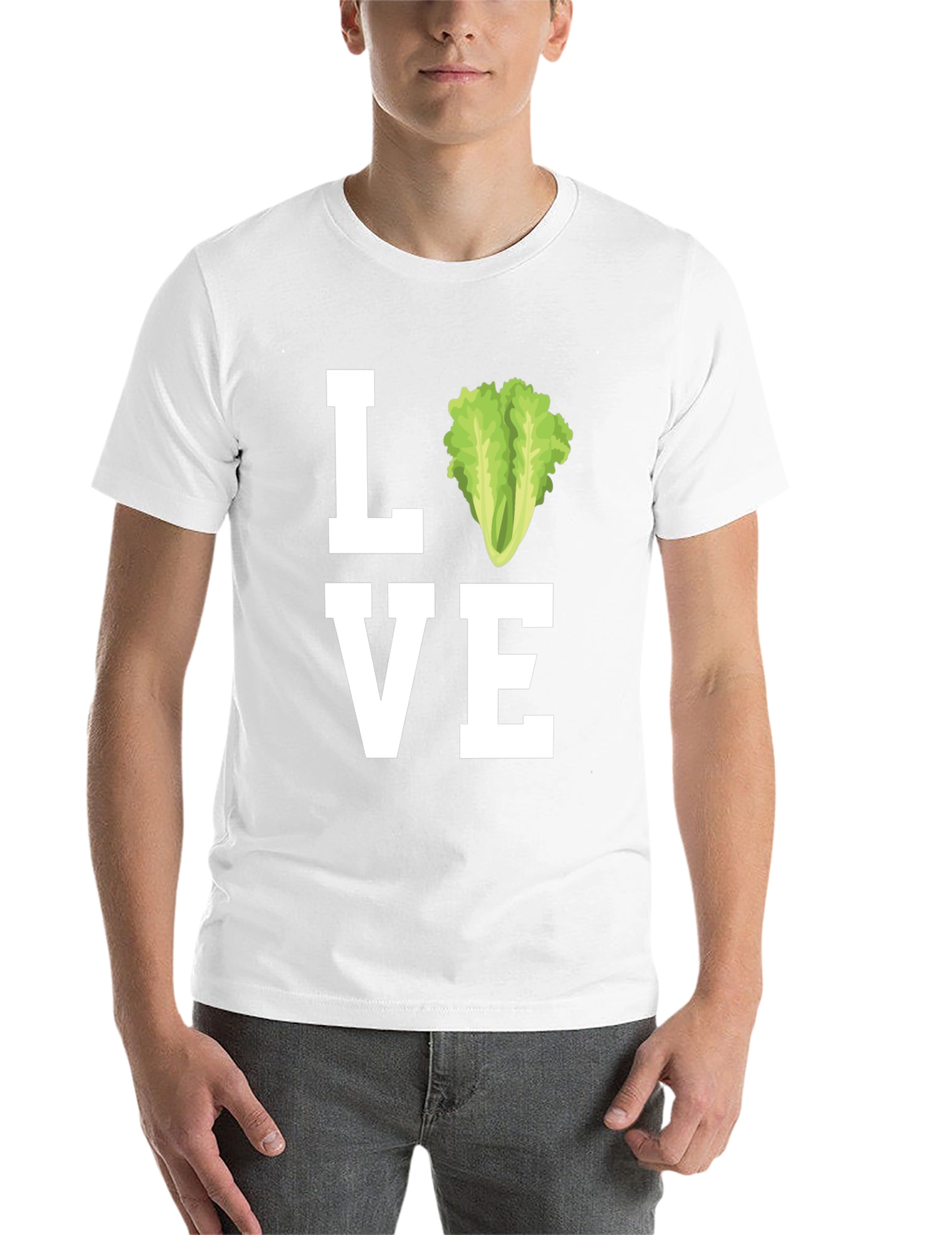 Black Love Lettuce T-Shirt - Funny Vegetarian Tee view 14