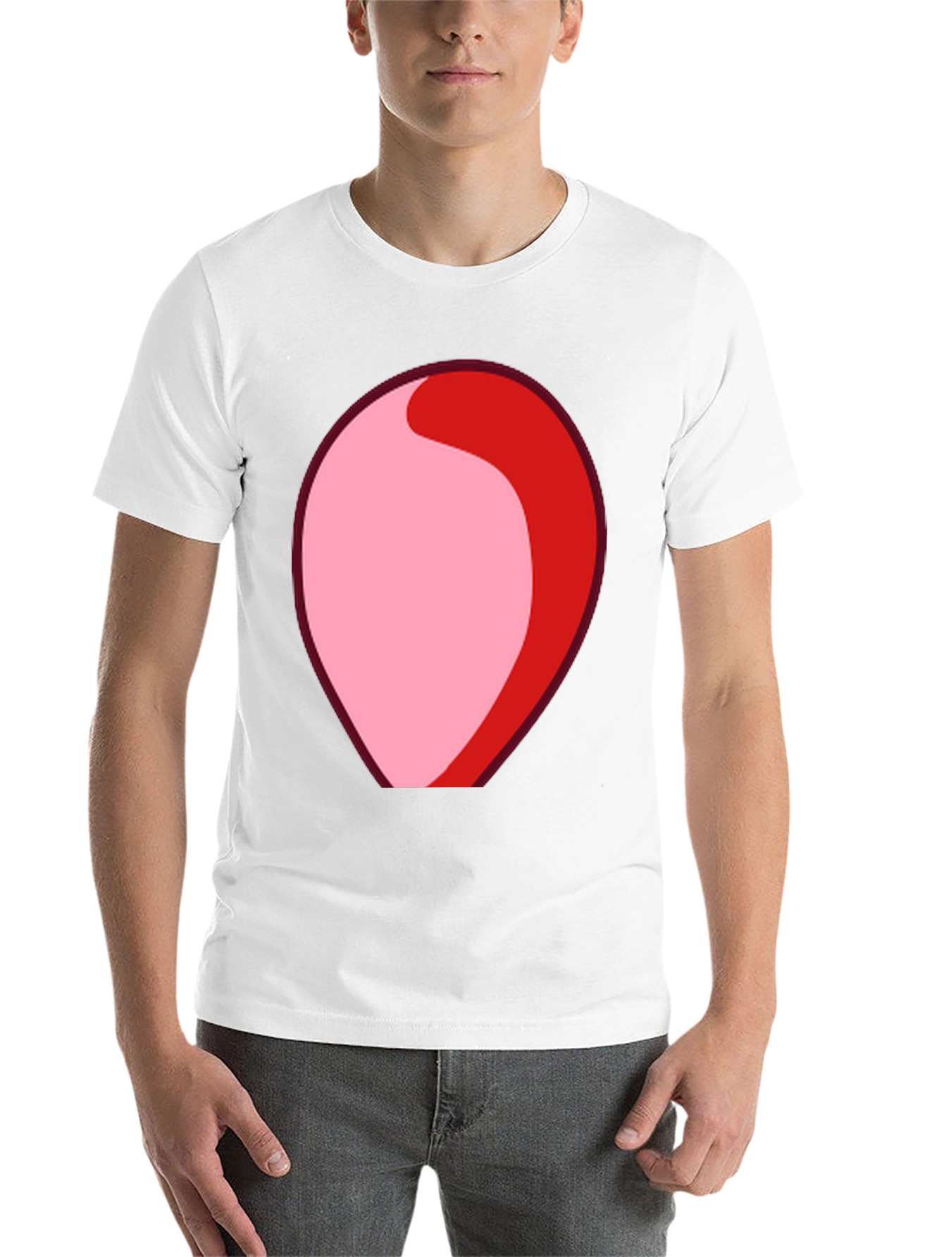 Black Red & Pink Abstract Graphic T-Shirt view 14
