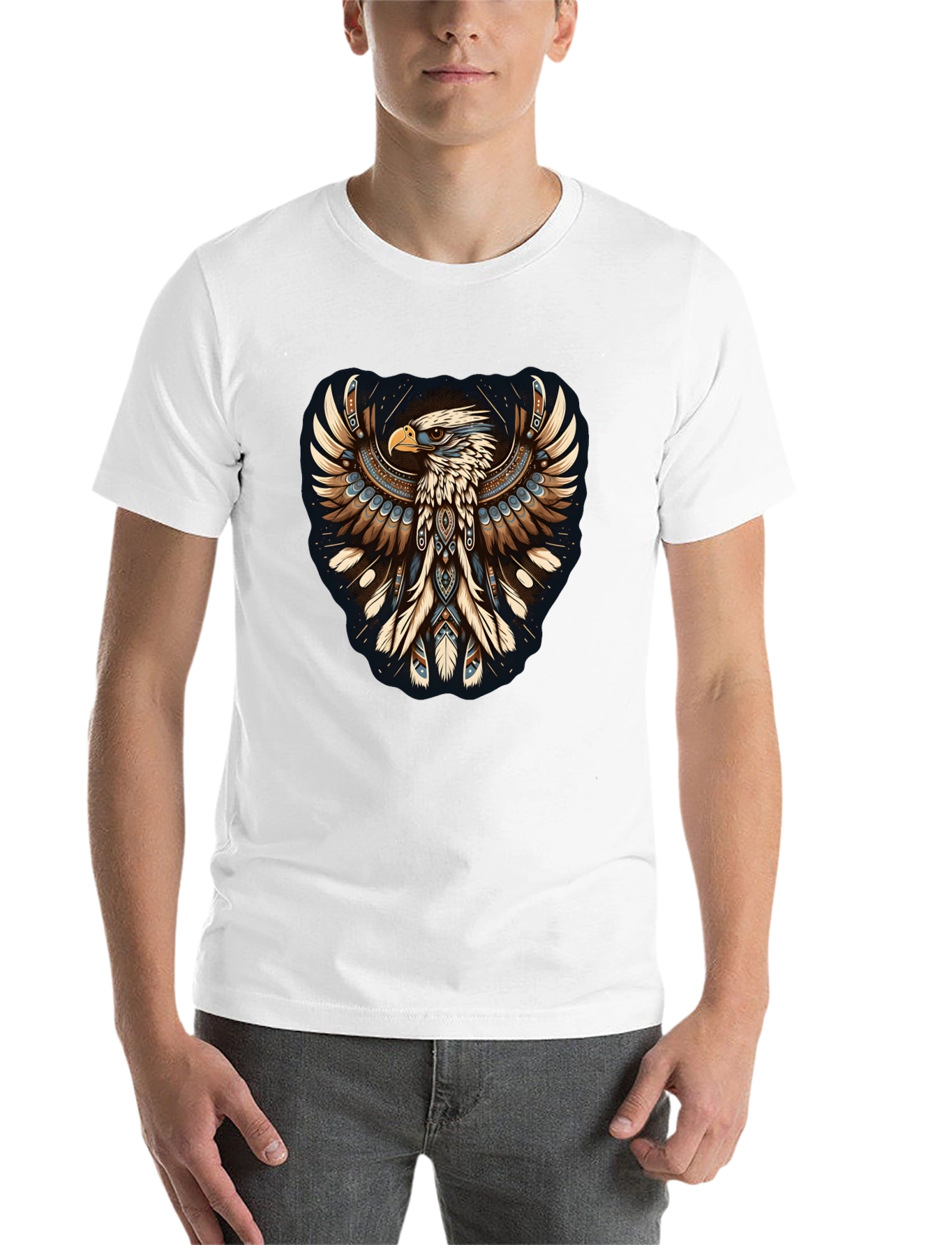 Black Eagle Graphic Tee - Mens Black T-Shirt view 14
