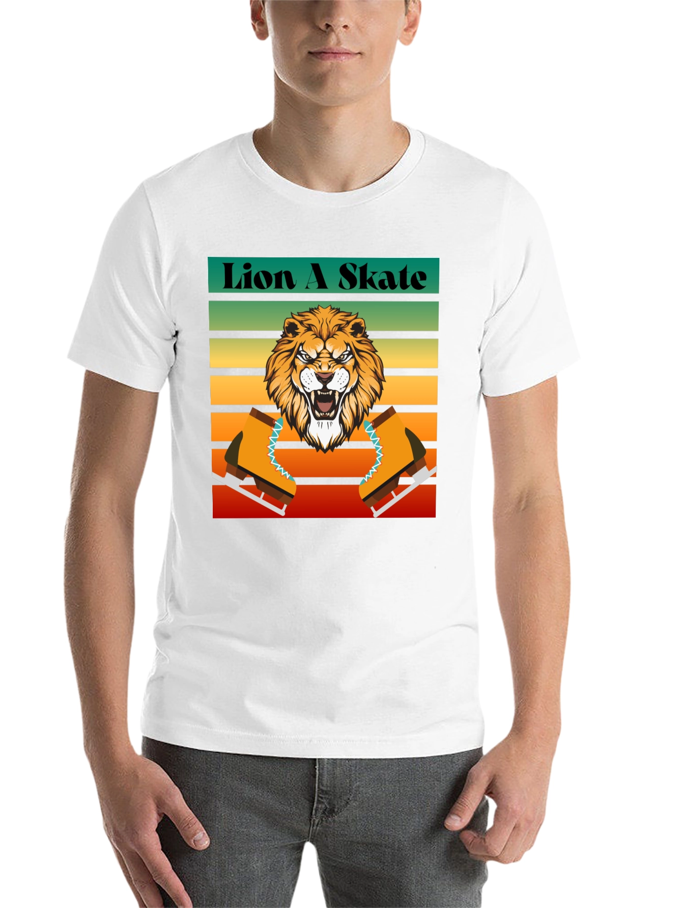 Black Lion A Skate Graphic T-Shirt view 14