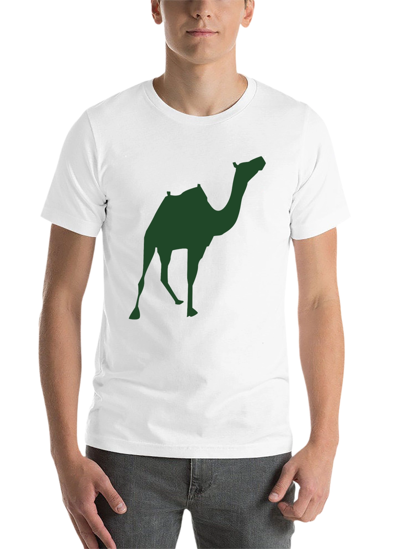 Black Camel Silhouette Graphic Tee - Men's Black T-Shirt view 14