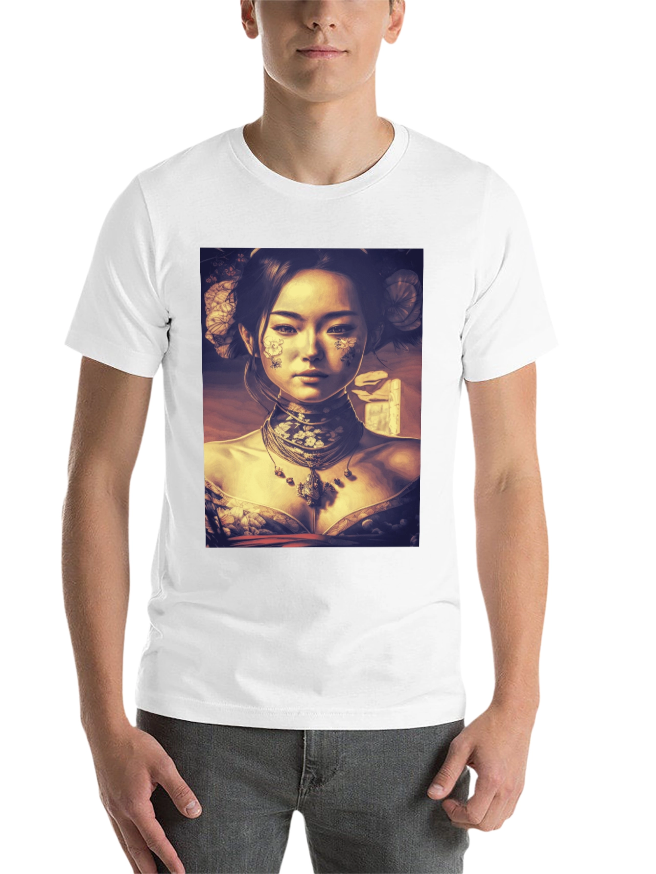 Black Asian Art Black T-Shirt view 14