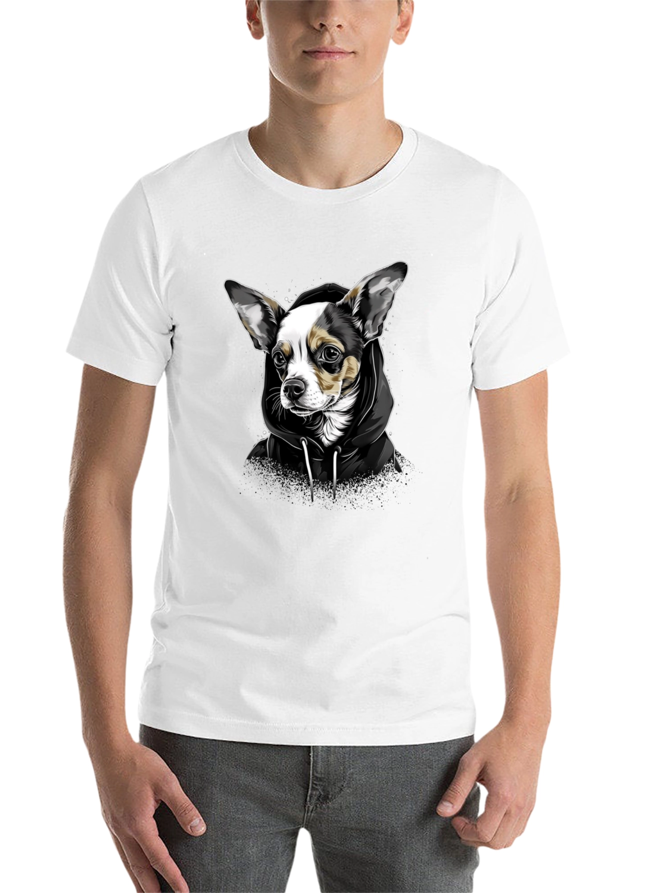 Black Dog Graphic T-Shirt - Trendy Animal Lover Tee view 14