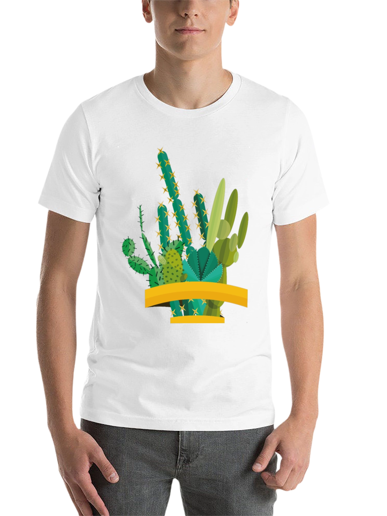 Black Cactus Graphic Tee - Trendy Desert Style view 14
