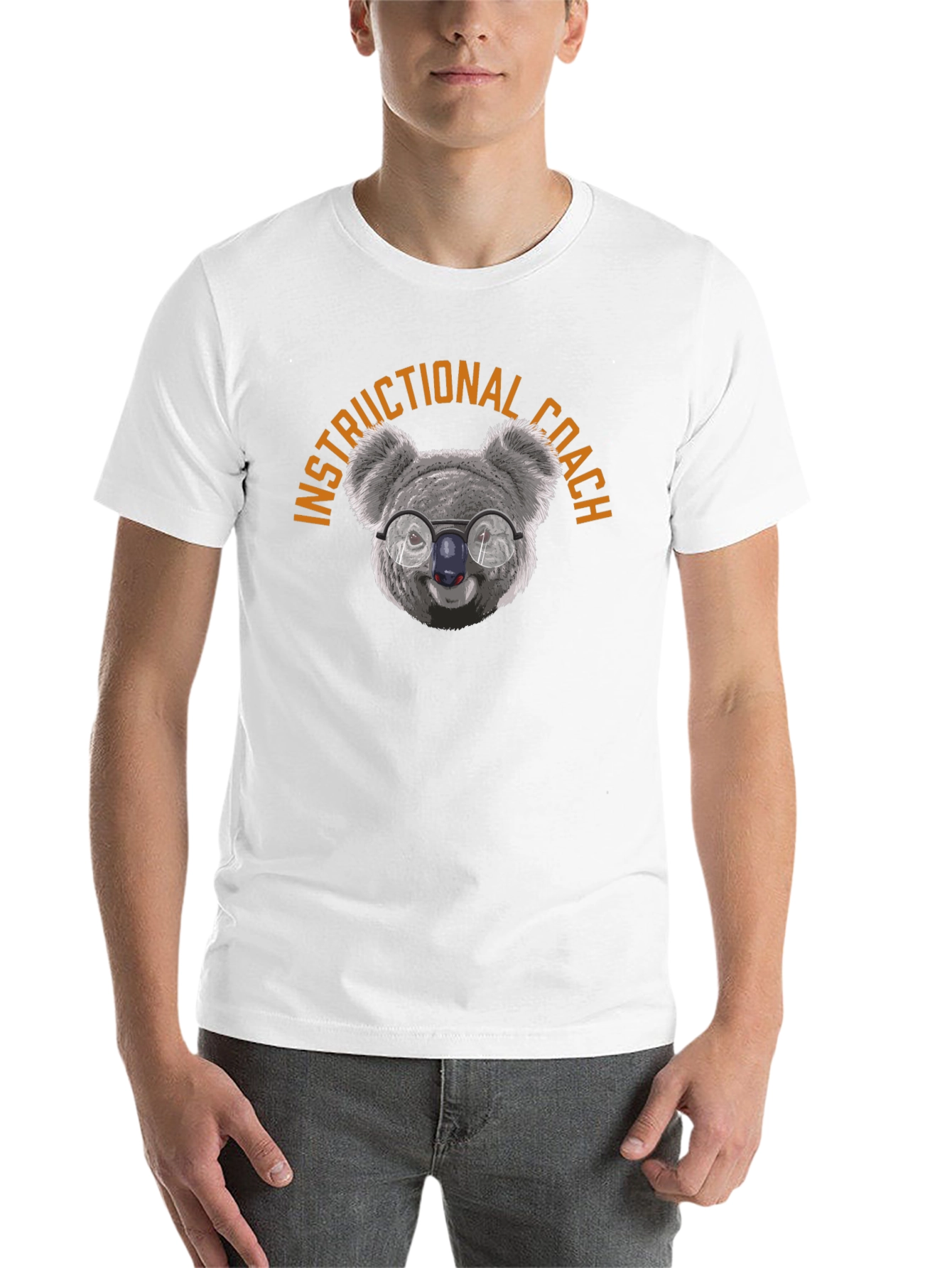 Black Instructional Coach Koala T-Shirt view 14