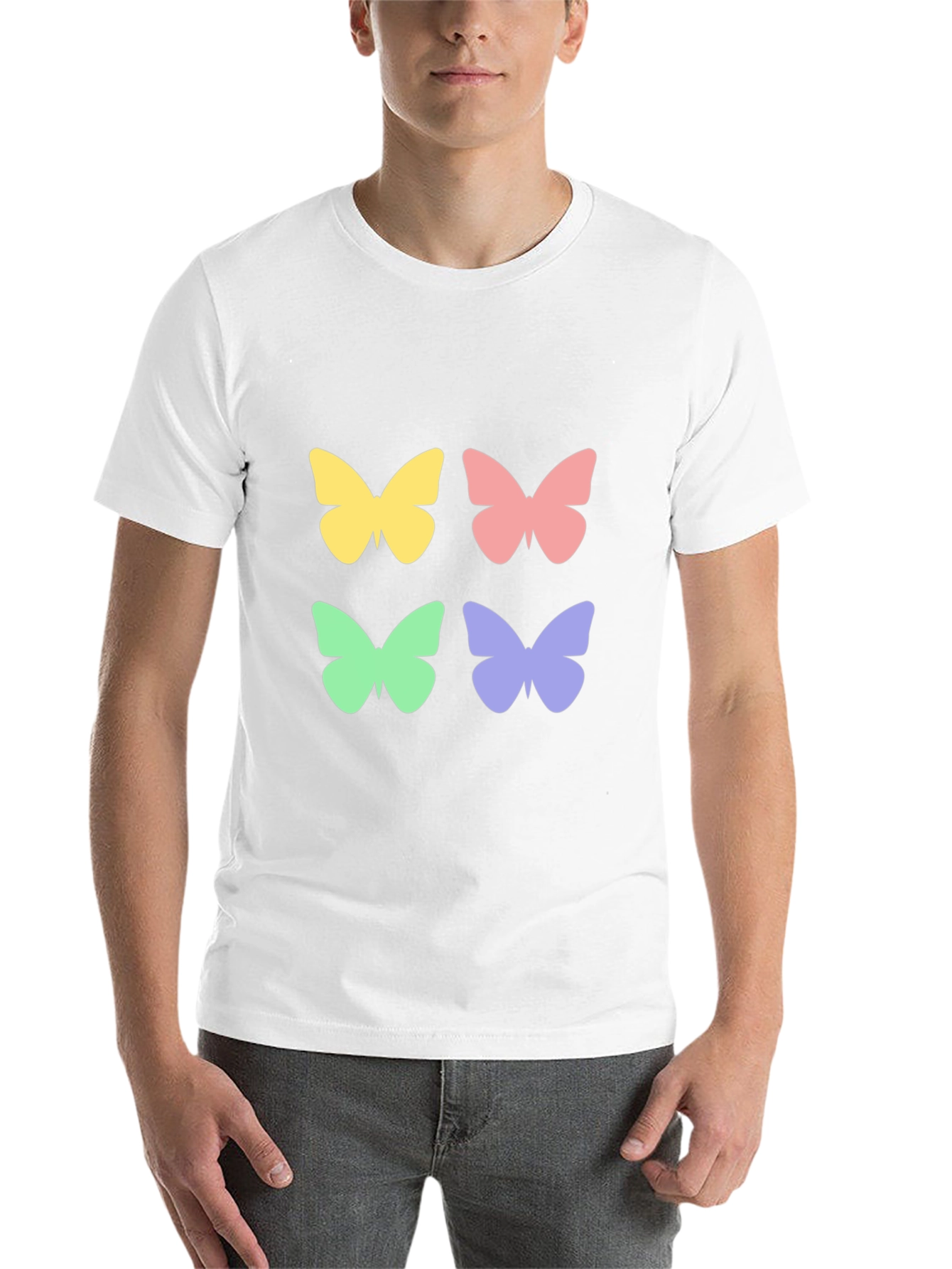 Black Butterfly Graphic Tee - Stylish Casual Wear view 14