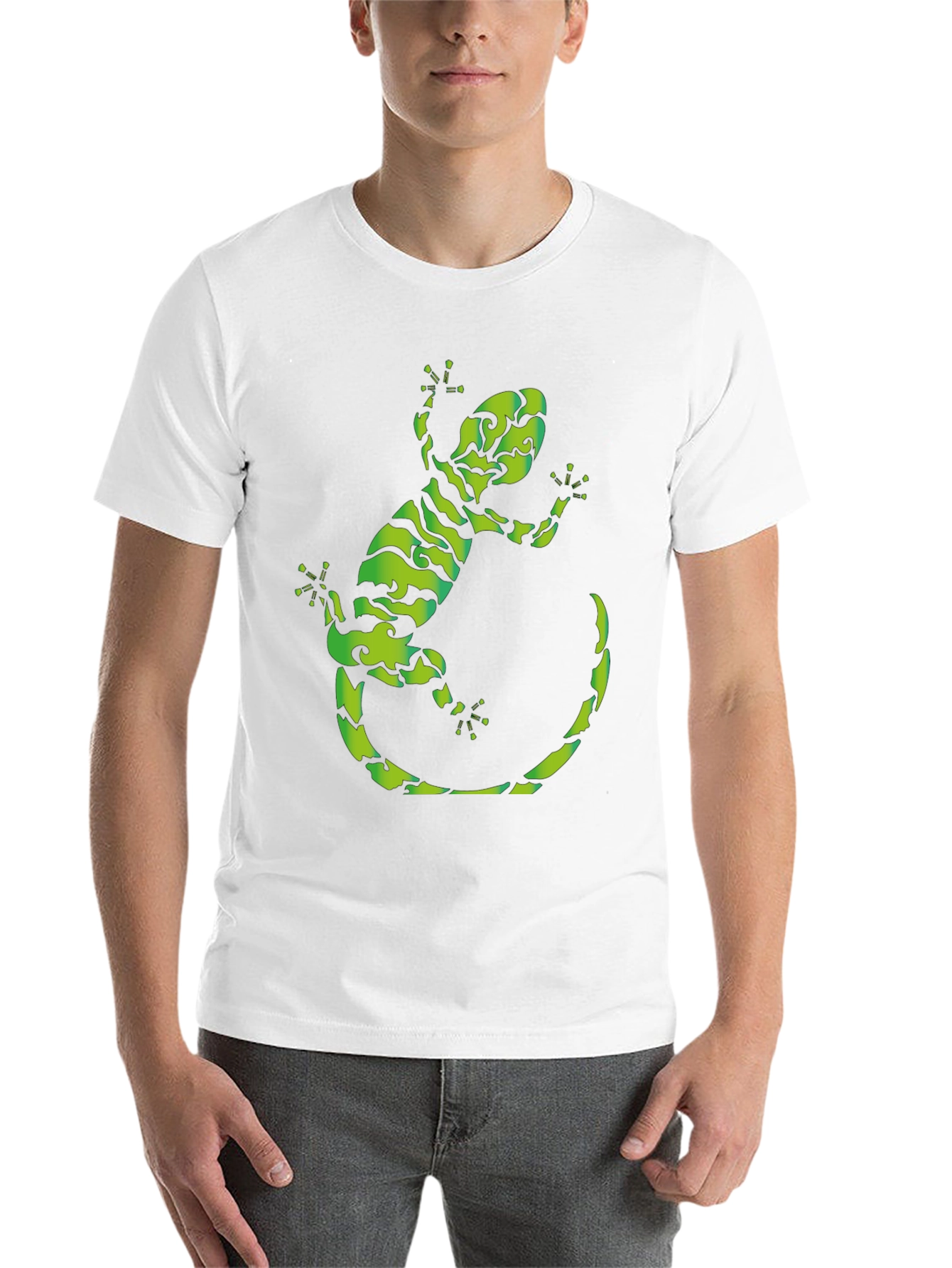 Black Gecko Graphic Tee - Cool Reptile Design view 14