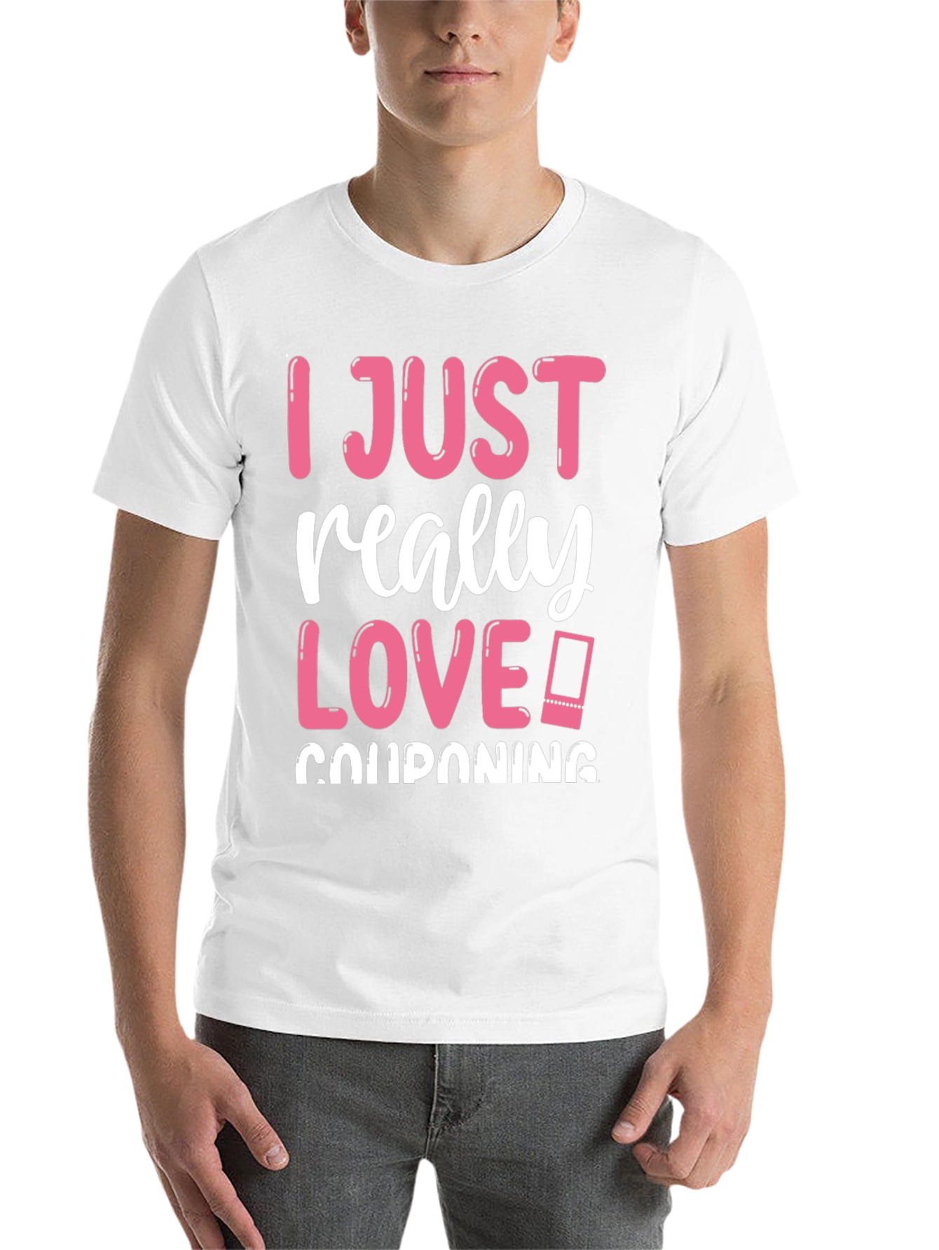 Black I Just Really Love Couponing Graphic T-Shirt view 14