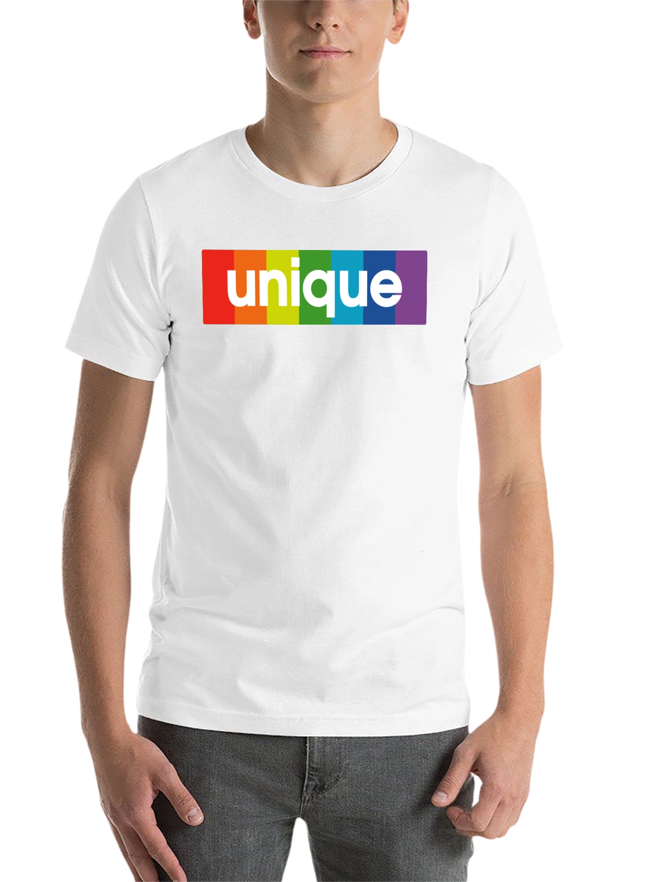 Unique Rainbow Pride Graphic Tee - Black - 14
