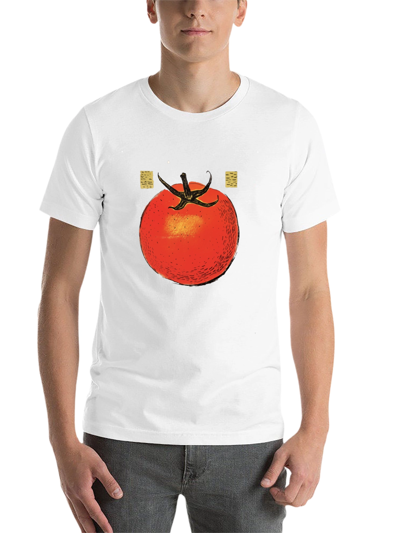 Black Tomato Graphic Print Black T-Shirt view 14