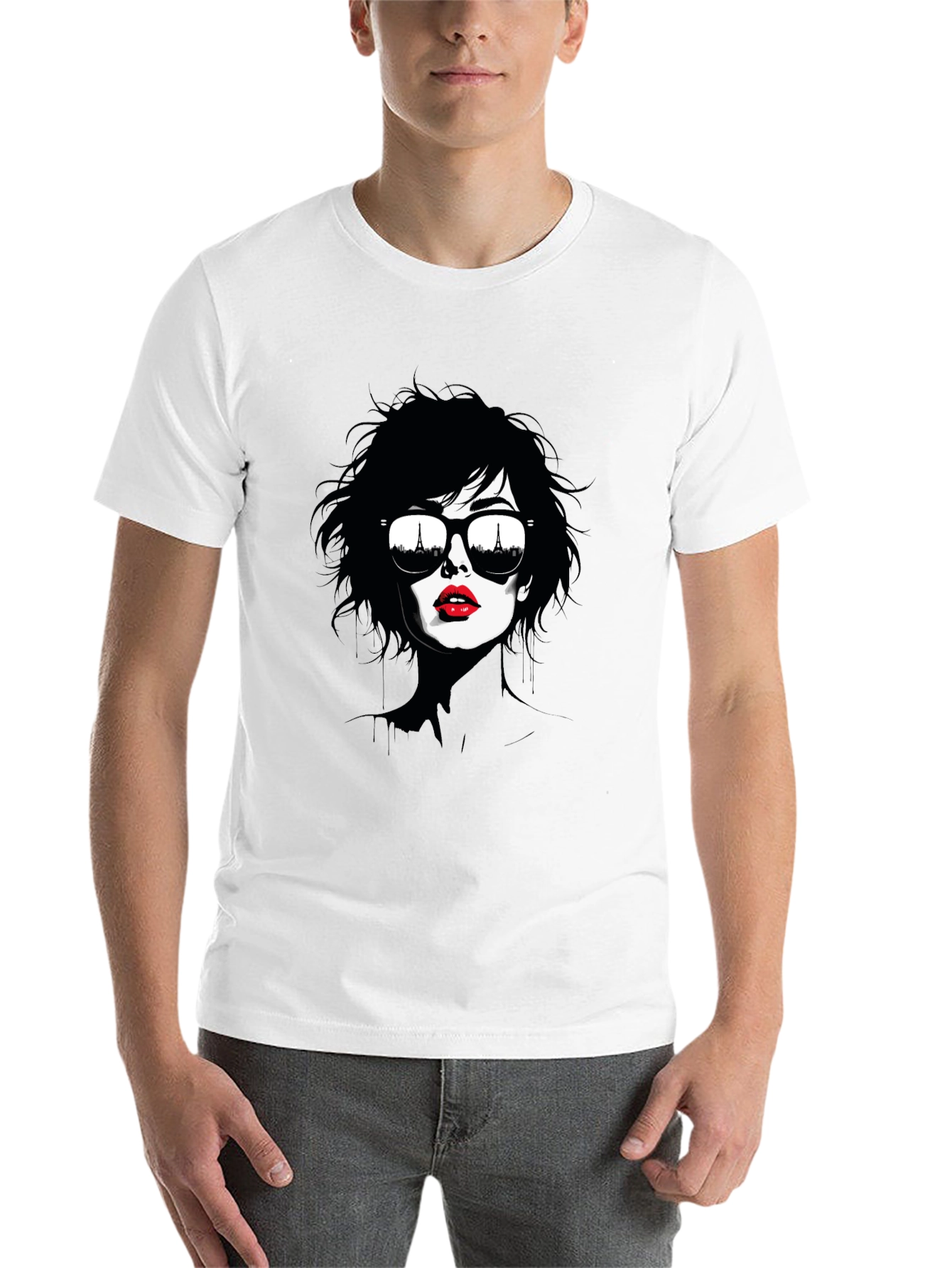 Parisian Chic Graphic Tee - 14