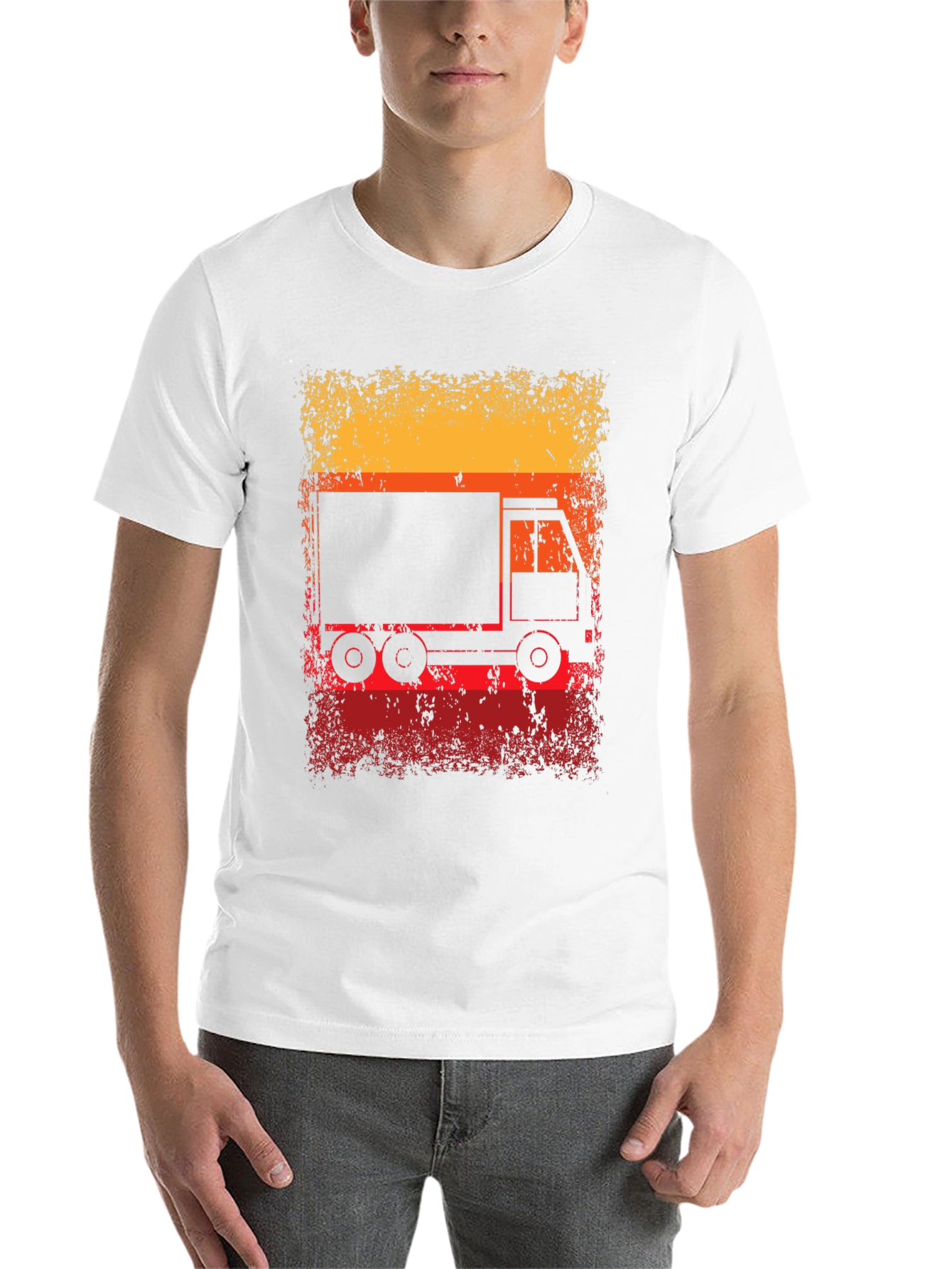 Black Retro Truck Graphic T-Shirt view 14