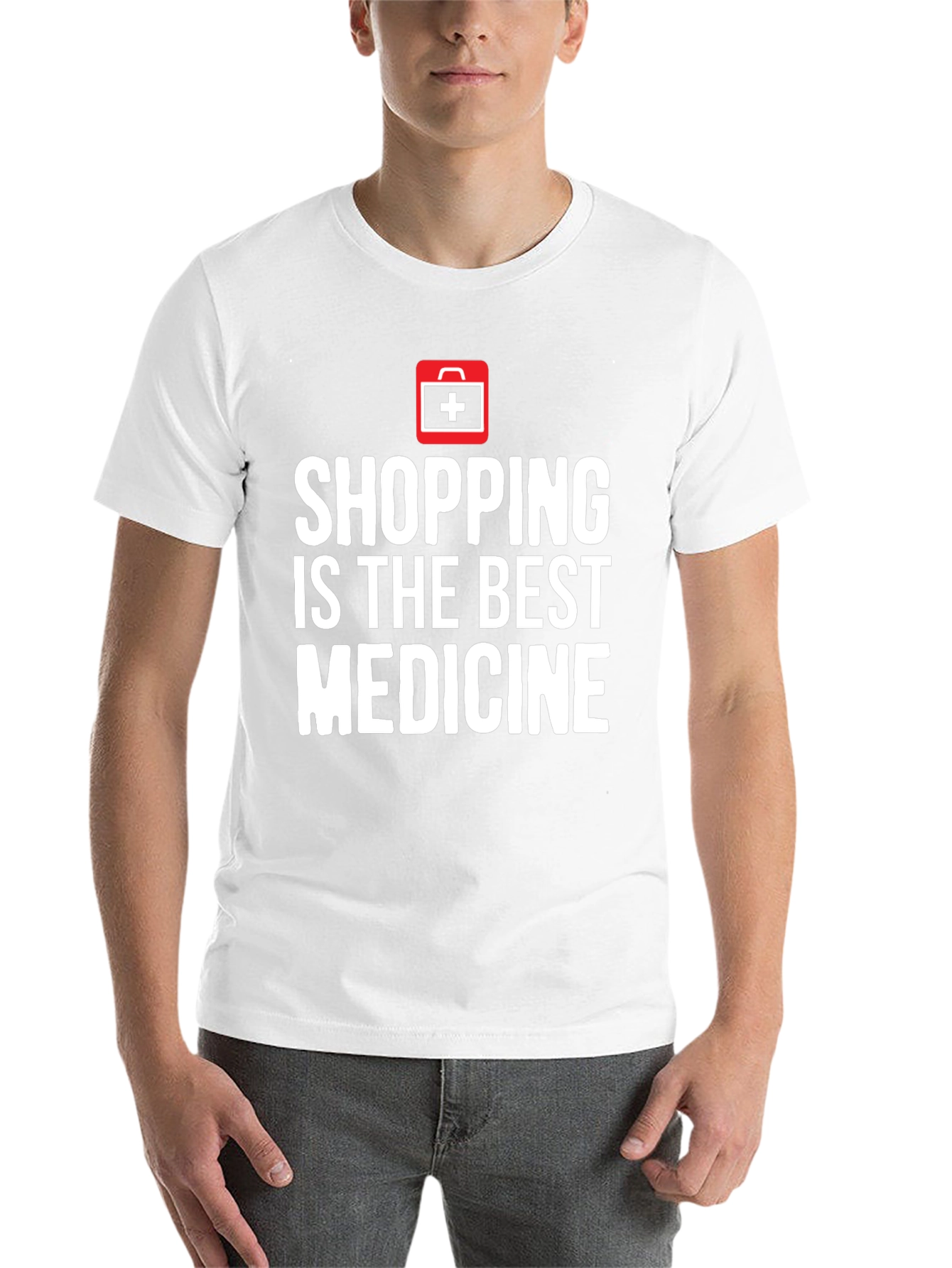 Black Shopping is the Best Medicine T-Shirt view 14