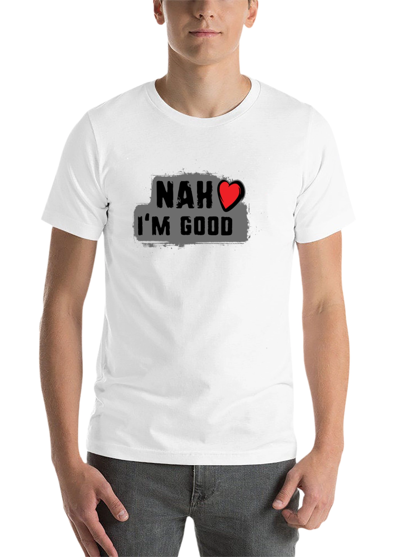 Black Nah I'm Good Graphic Tee view 14