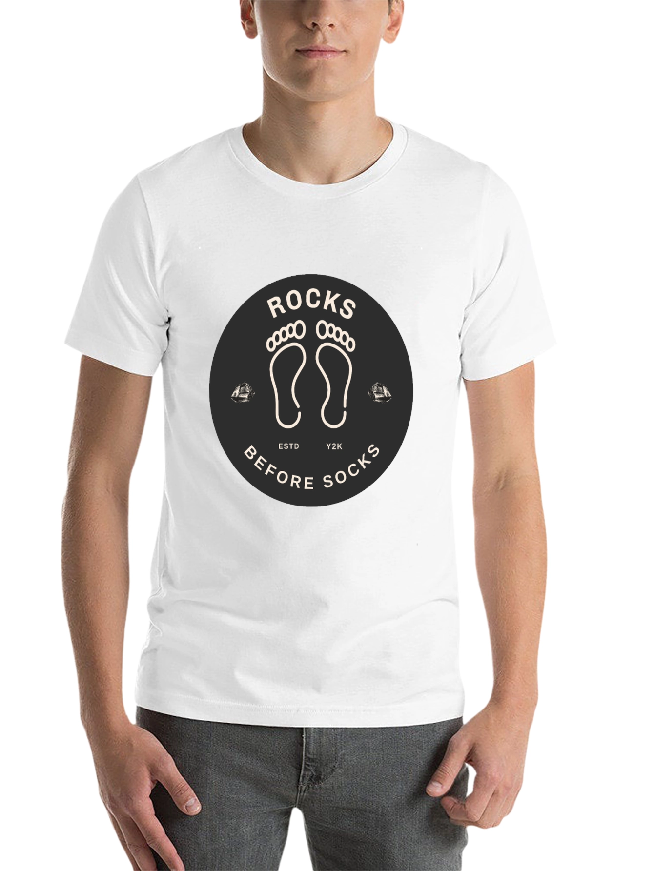 Black Rocks Before Socks Black Graphic Tee view 14
