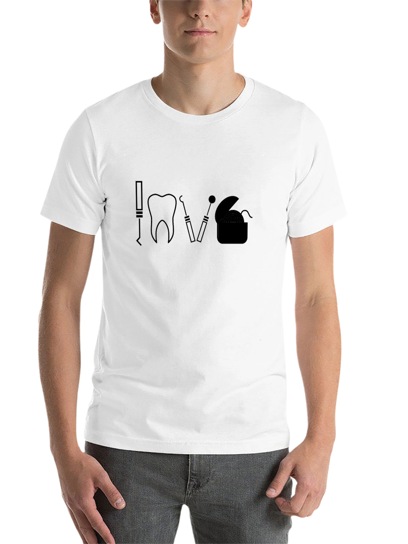 Black Dental Love T-Shirt - Dentist Gift view 14