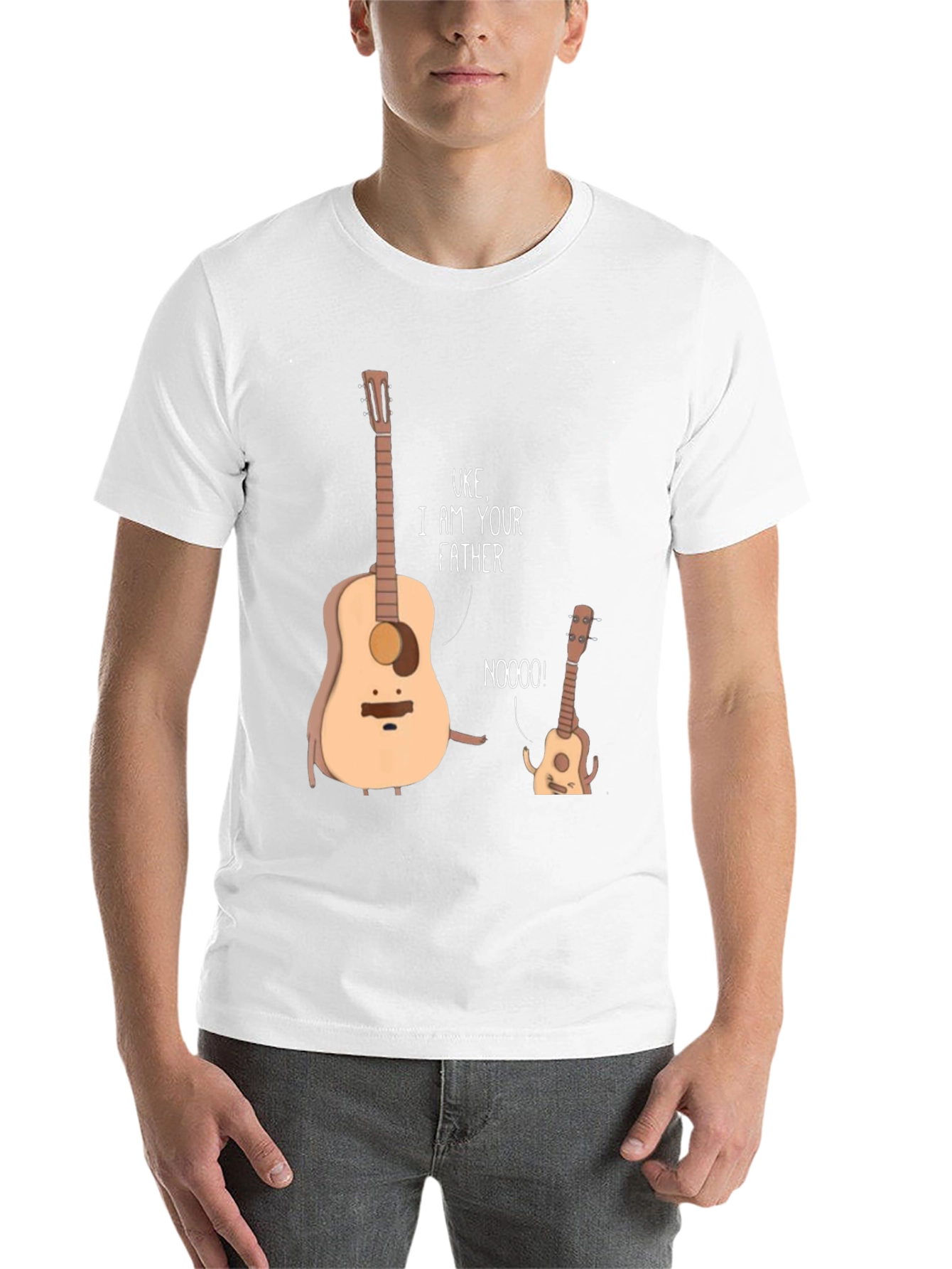 Black Uke I Am Your Father Funny Music T-Shirt view 14