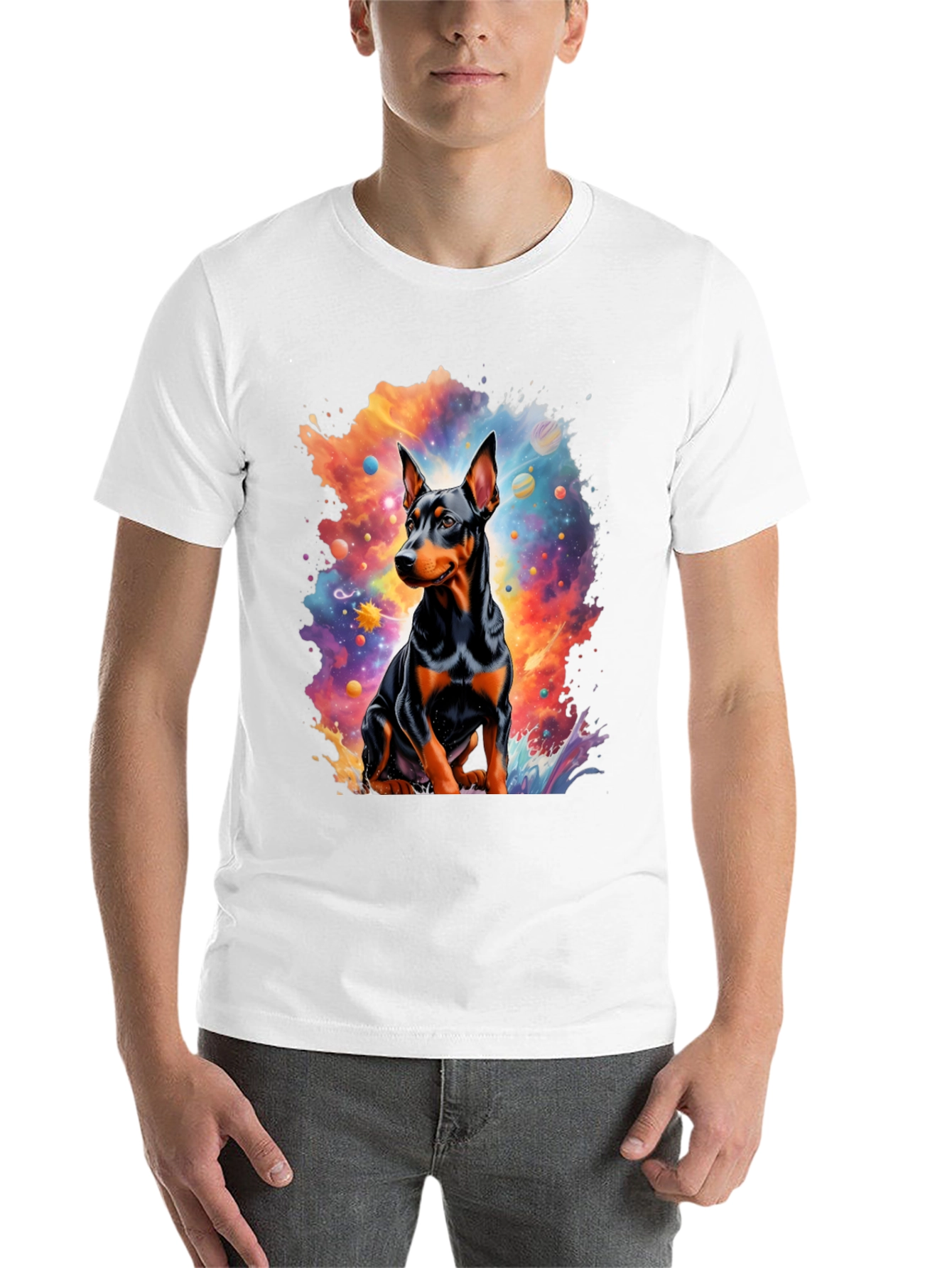 Black Dog Universe Graphic Tee - Men's Black T-Shirt view 14