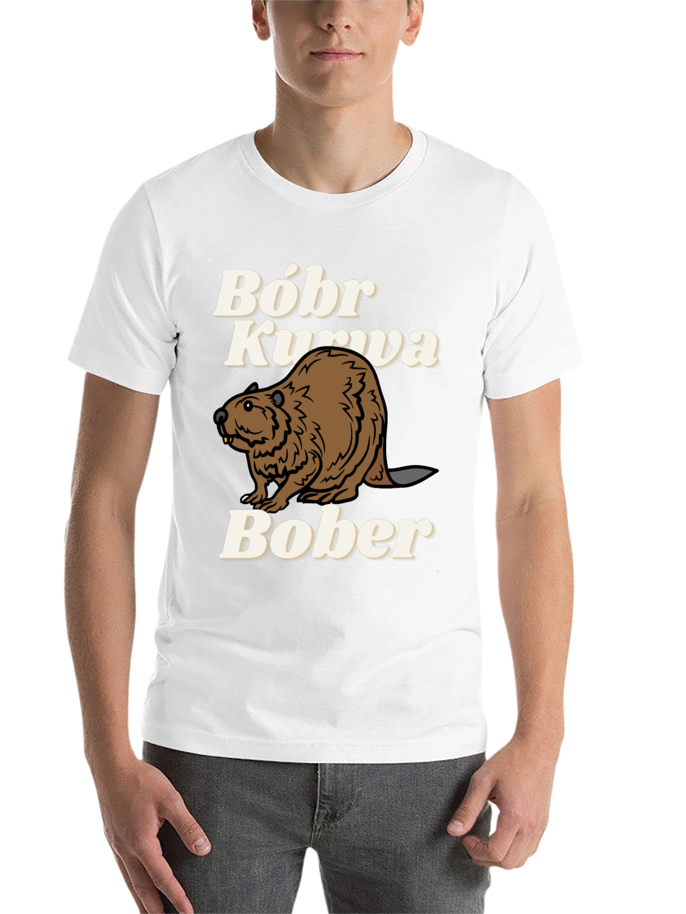 Black Bóbr Kurva Bober Funny Beaver T-Shirt view 14